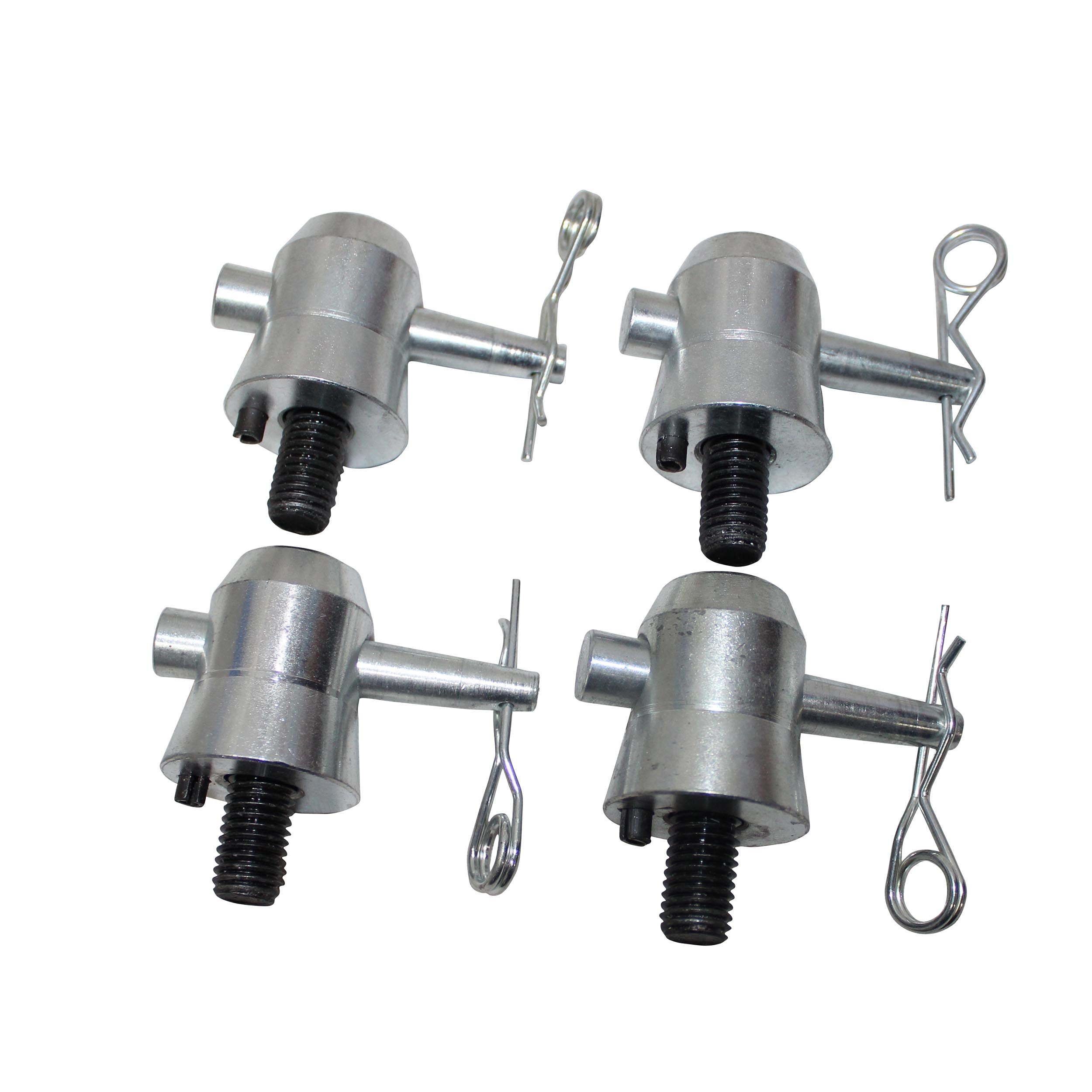 ProX Pack of 4 Truss Junction Box Connector Pack Half Conical Connectors with Pins, Bolts & Safety Clips