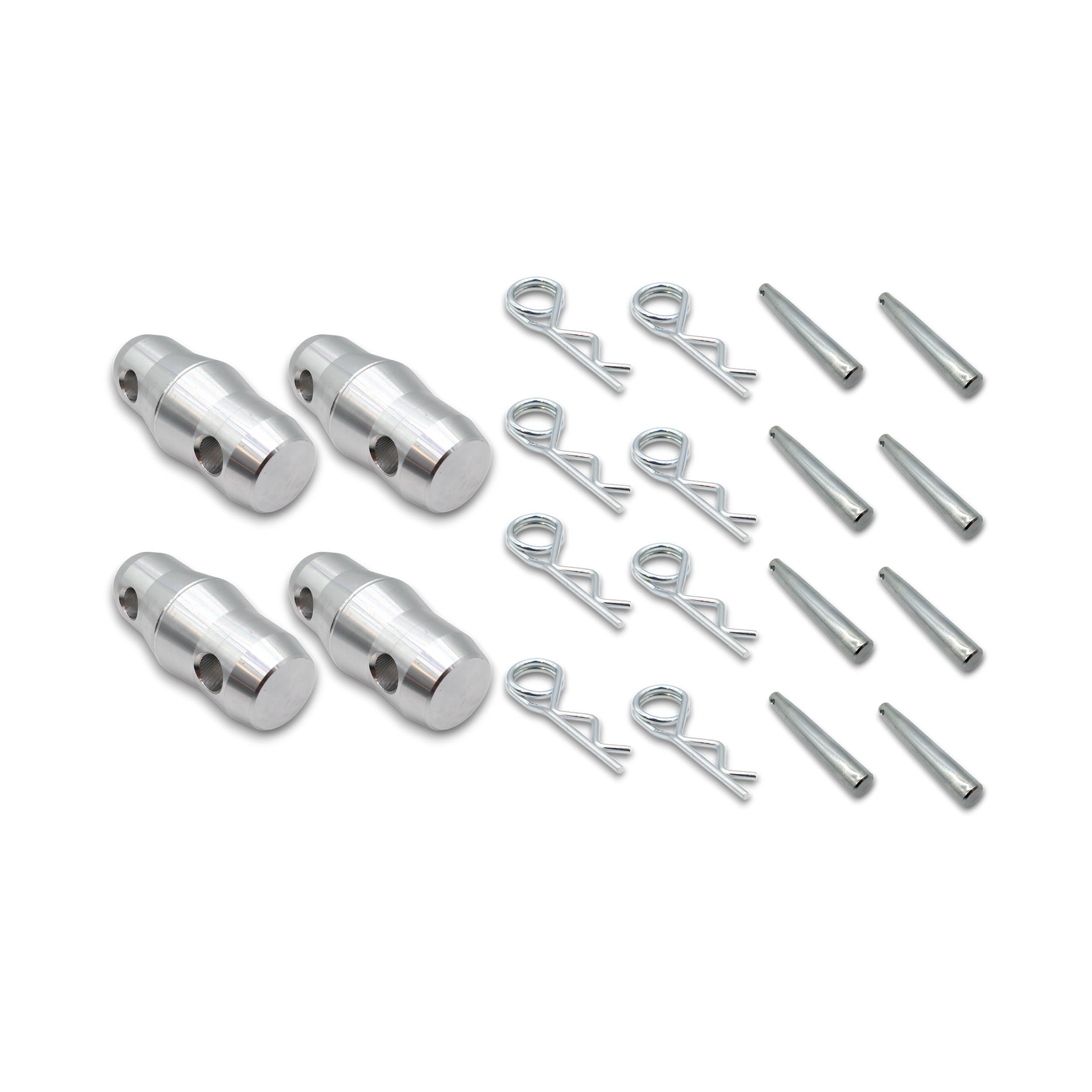 ProX Set of (4) Double Sided Conical Couplers with connectors and pins