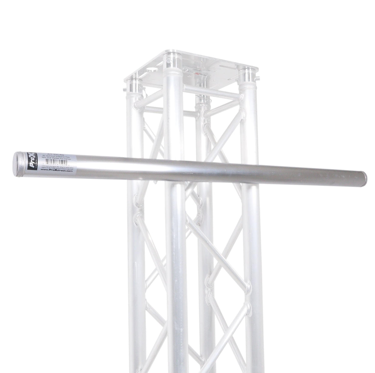 ProX 40 inch Truss Mounting Pole Extension Pole for Mounting Stage Lighting and more.