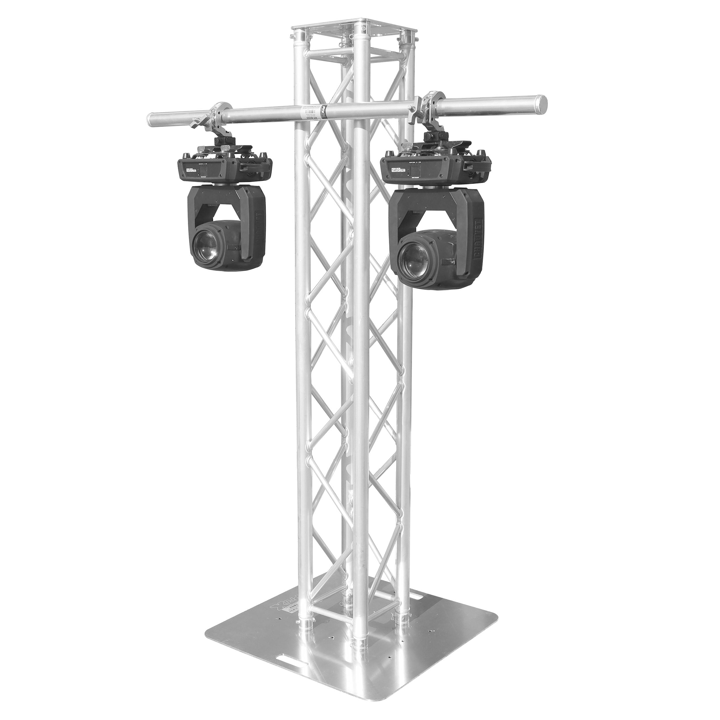 ProX 60" Pole 2" OD W/ Dual Welded Clamps for F34 F32 Trussing For Hanging Moving Head