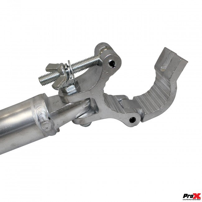 ProX 59 Inch (149.86cm) Single Truss Tube W-Clamp and Hinge on Each End | 2 Inch | 2mm Wall