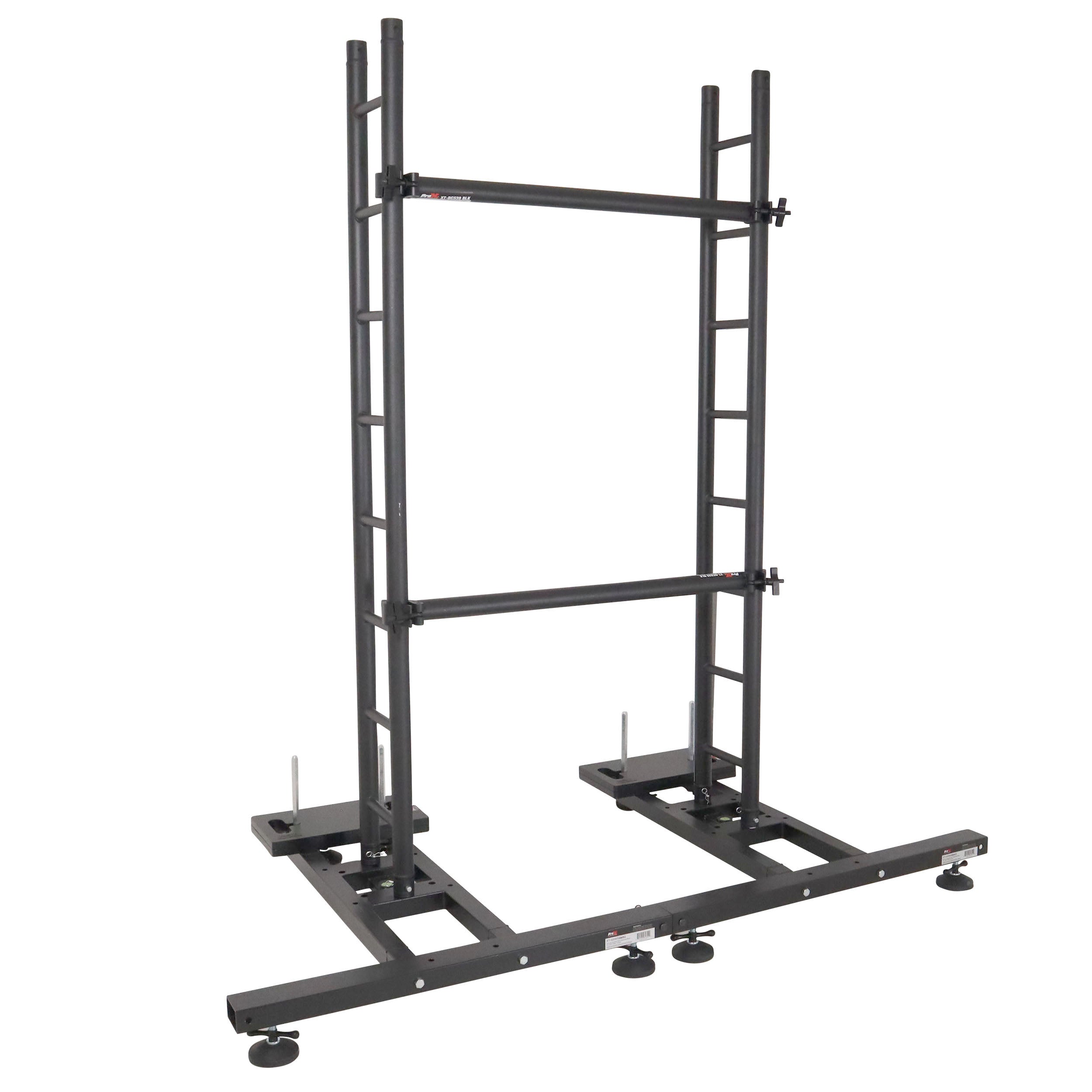 ProX 39Inch 1-Meter Black Dual-Clamp Cross Support Pole for LED Ground Support Systems.