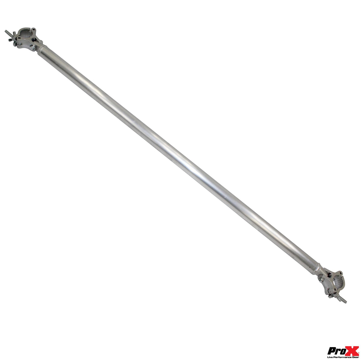 ProX 59 Inch (149.86cm) Single Truss Tube W-Clamp and Hinge on Each End | 2 Inch | 2mm Wall.