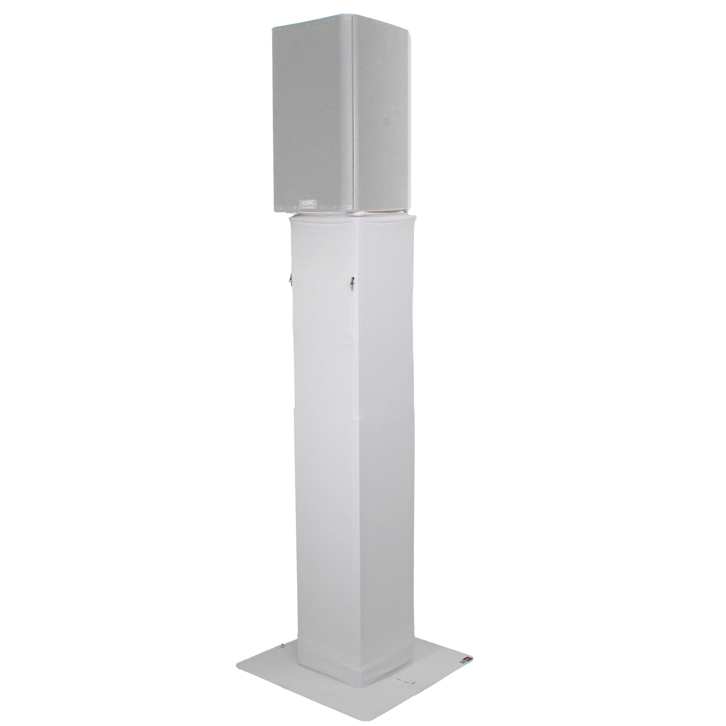 ProX Flex Totem TV - 3ft to 6ft Height Adjustable Totem Stand Incl. TV Mount, Foldable Base Plate and Speaker Stud