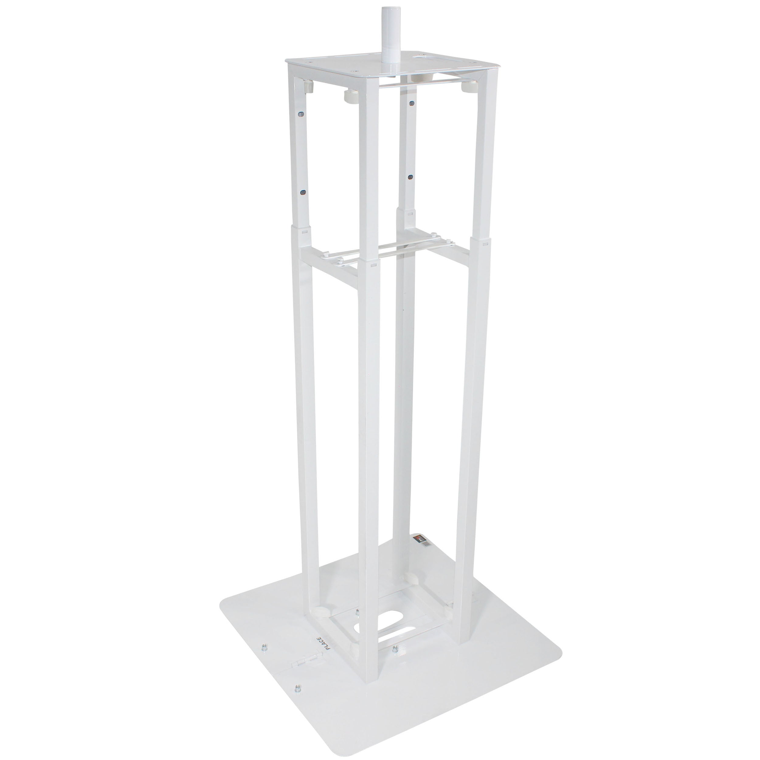 ProX Flex Totem TV - 3ft to 6ft Height Adjustable Totem Stand Incl. TV Mount, Foldable Base Plate and Speaker Stud