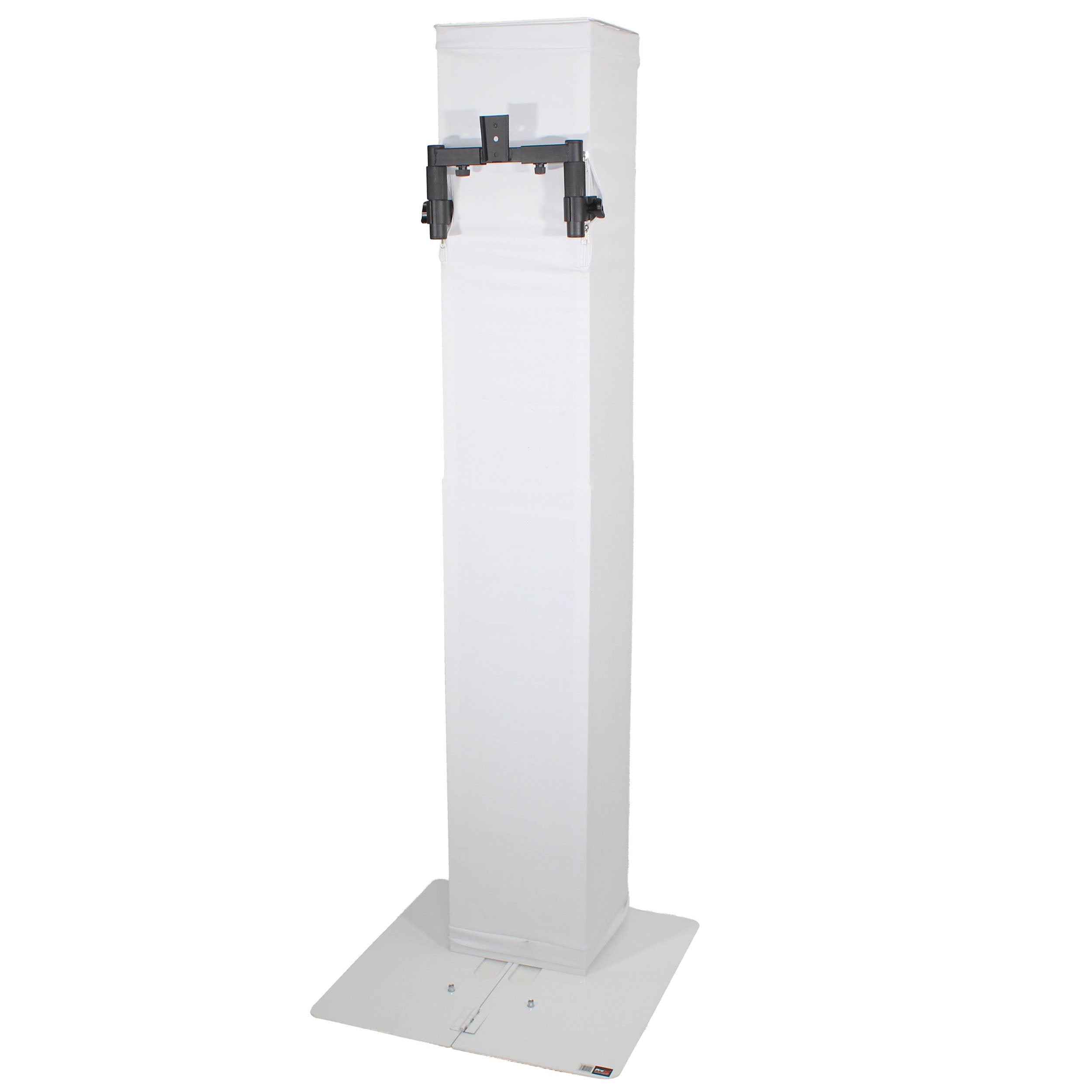 ProX Flex Totem TV - 3ft to 6ft Height Adjustable Totem Stand Incl. TV Mount, Foldable Base Plate and Speaker Stud