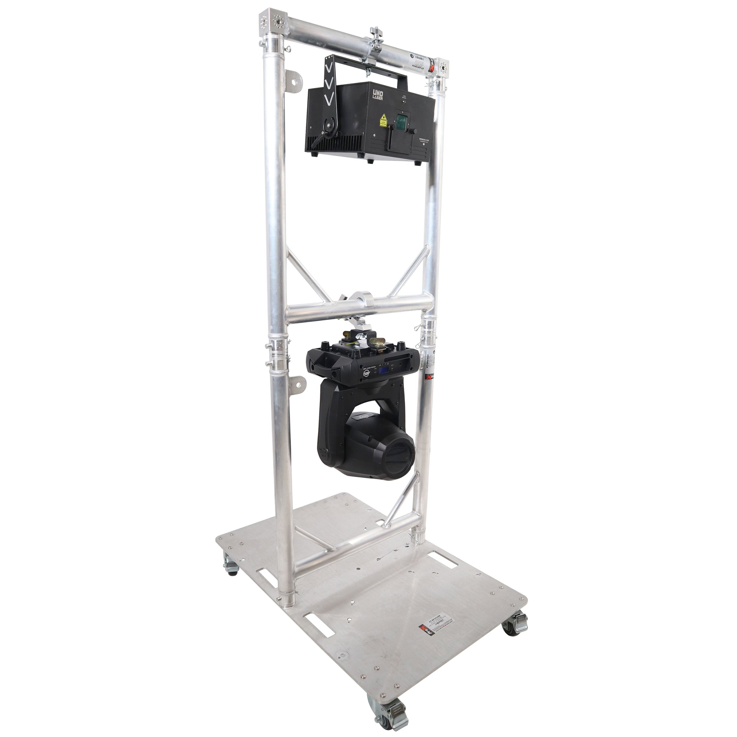 ProX Truss Modular 2X Rapid U Grid Dual Package for Lighting - Moving Heads W-Rolling Aluminum Baseplate