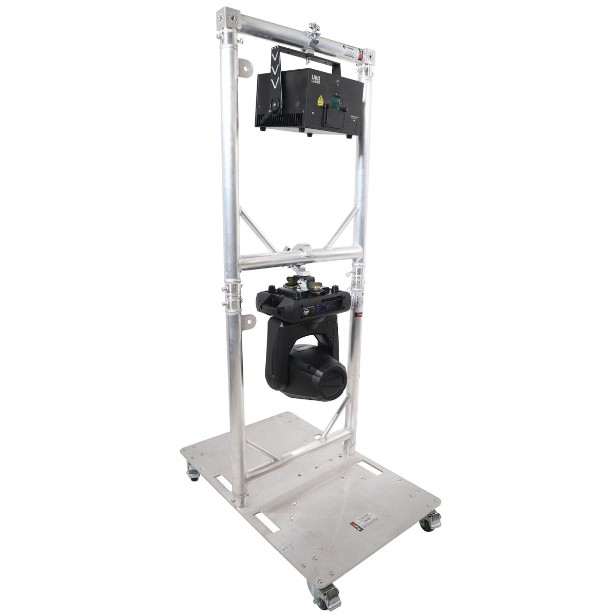 ProX Truss Modular 2X Rapid U Grid Dual Package for Lighting - Moving Heads W-Rolling Aluminum Baseplate.
