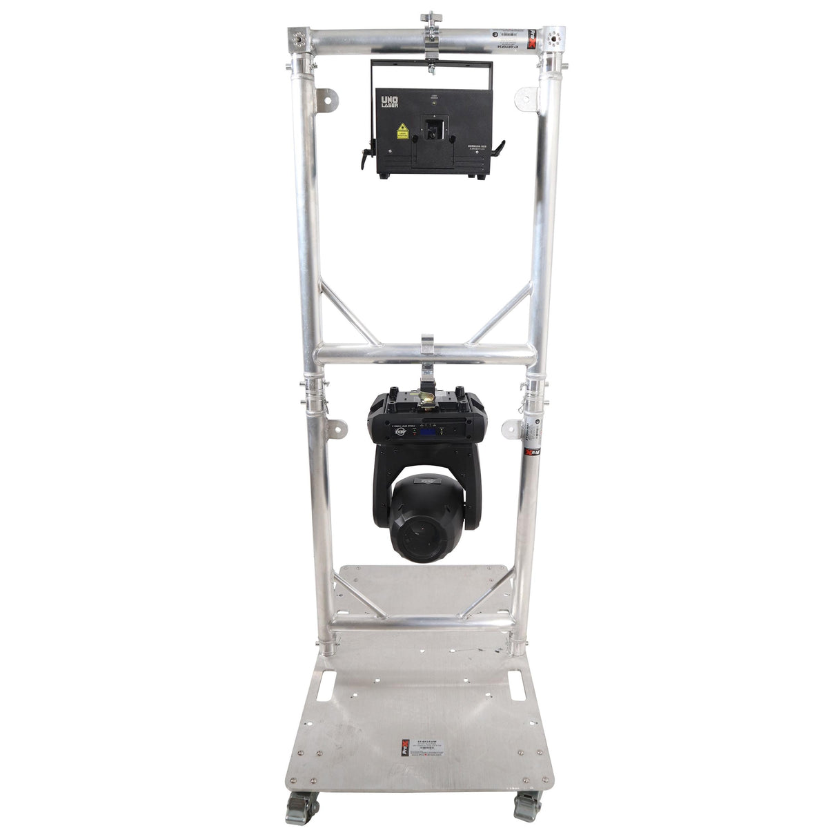 ProX Truss Modular 2X Rapid U Grid Dual Package for Lighting - Moving Heads W-Rolling Aluminum Baseplate.