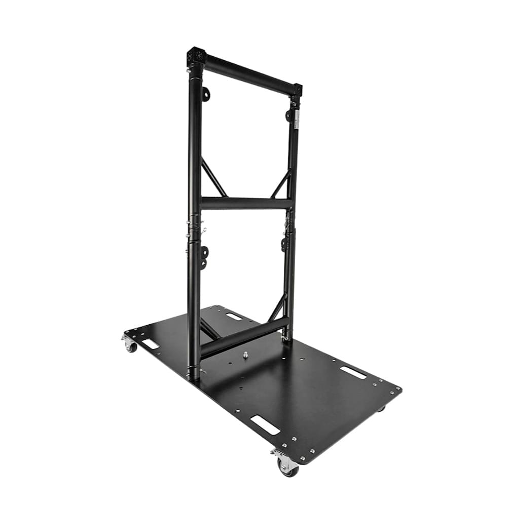 ProX Truss Modular 2X Rapid U Grid Trio Package for Lighting - Moving Heads W-Rolling Aluminum Baseplate | Black Finish.