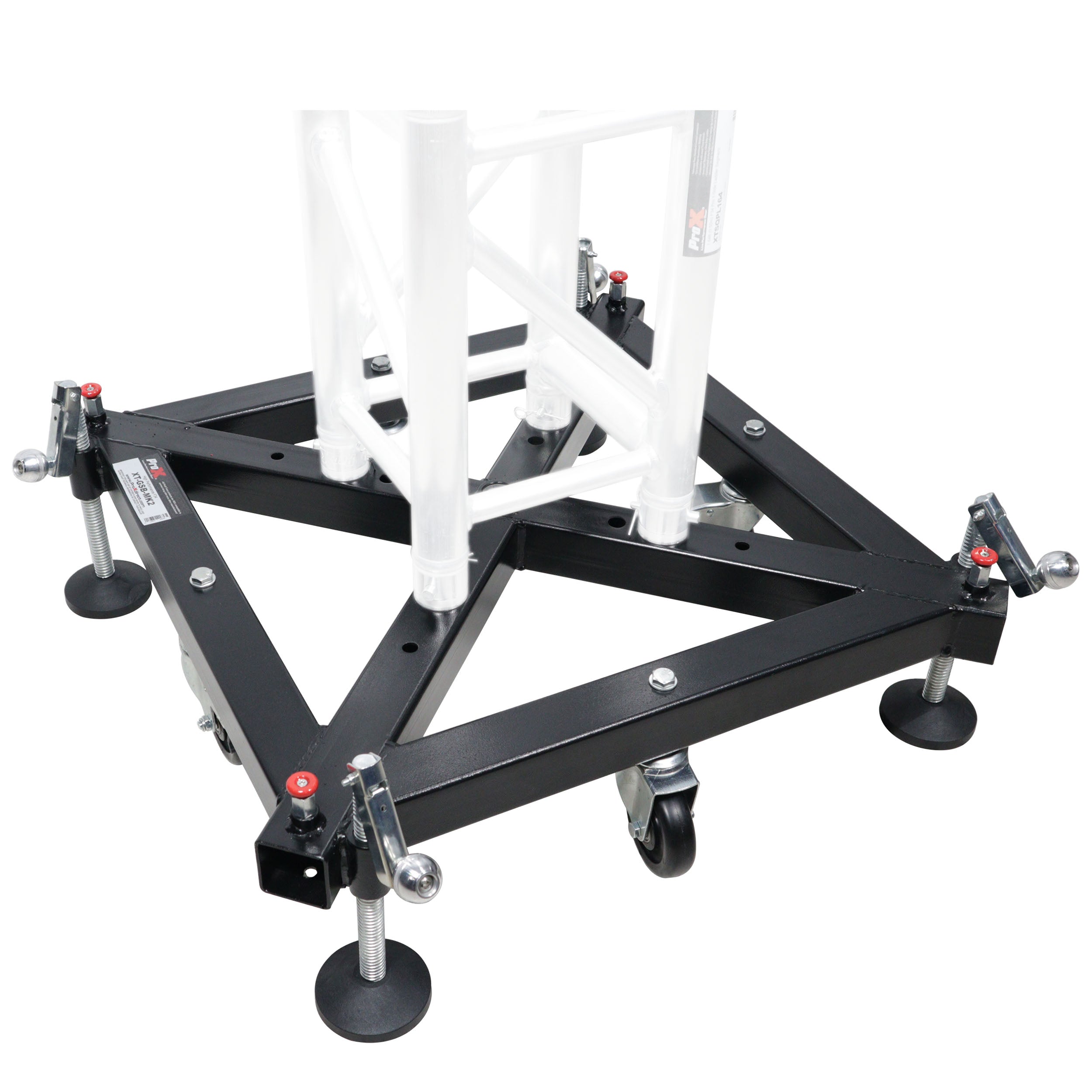 ProX Ground Support & Leg Stabilizer Package Includes Rolling Base 4x Outrigger Leg Braces