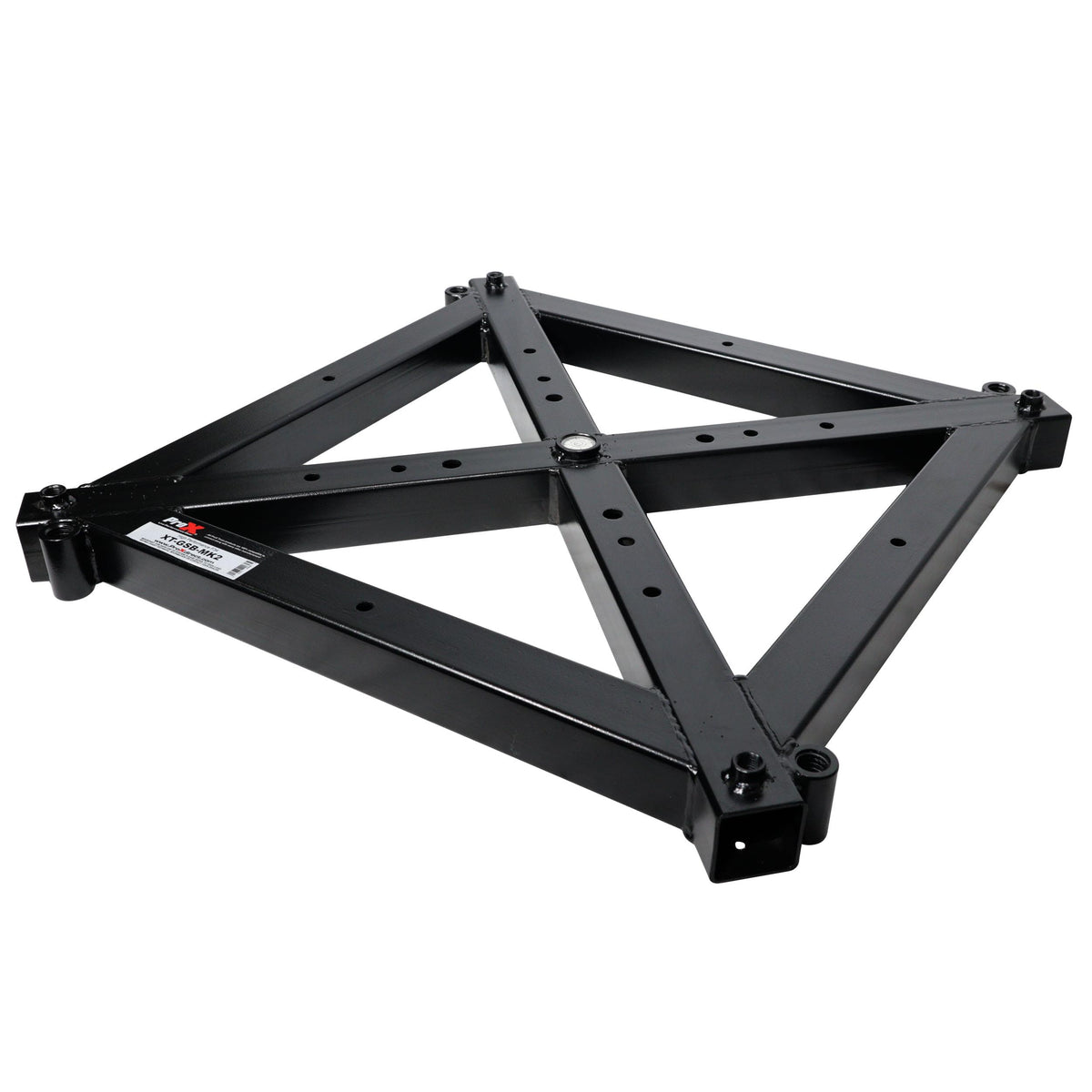 ProX Universal Vertical Tower Truss Ground Support Base on Wheels with Leveling Jacks for F34, F44 and 12" Bolt truss.