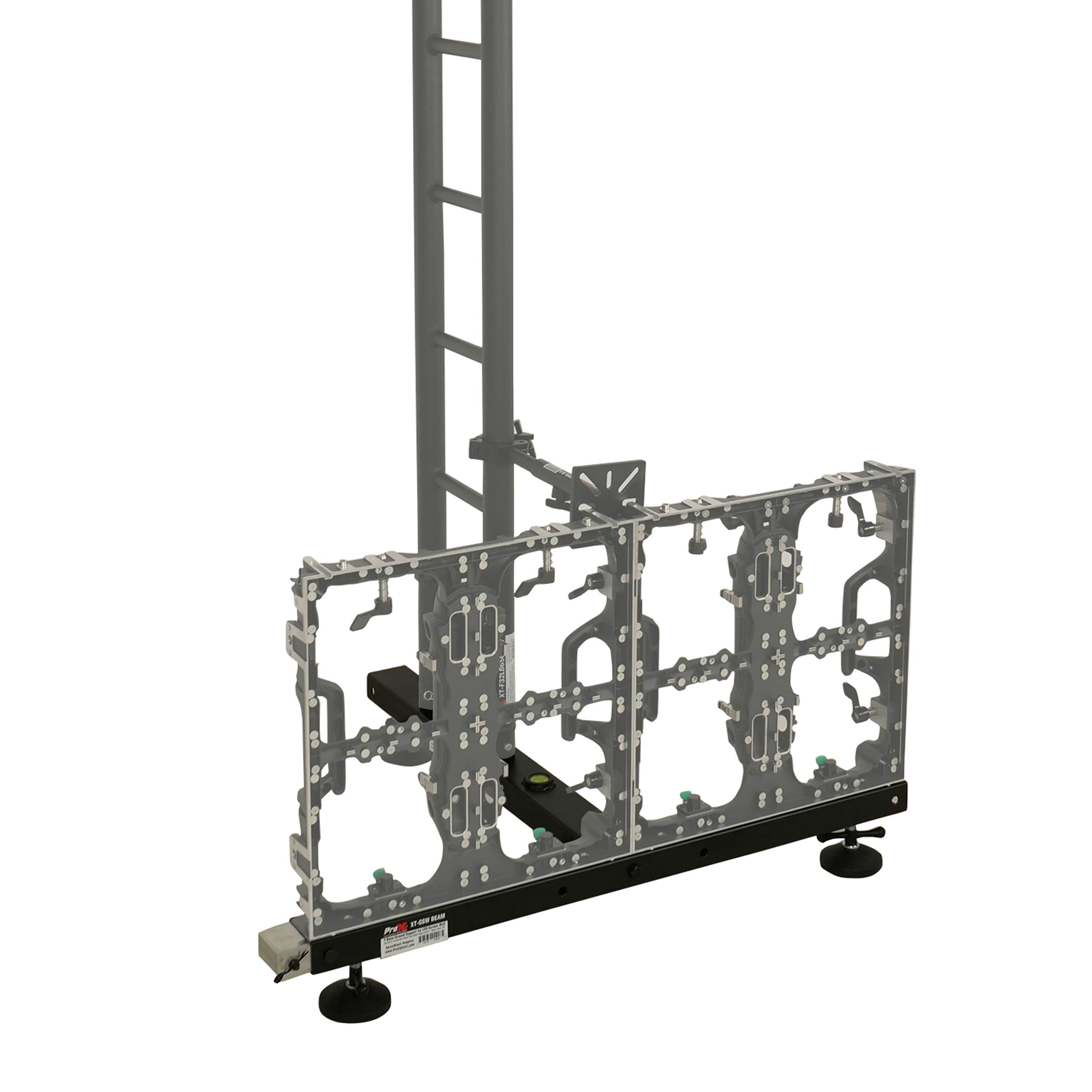 ProX Ground Support Stabilizing 1M / 3.28ft T-Base for LED Screen Wall Stacking for I-Beam F32 or12" Bolted I-Beam Truss Segments