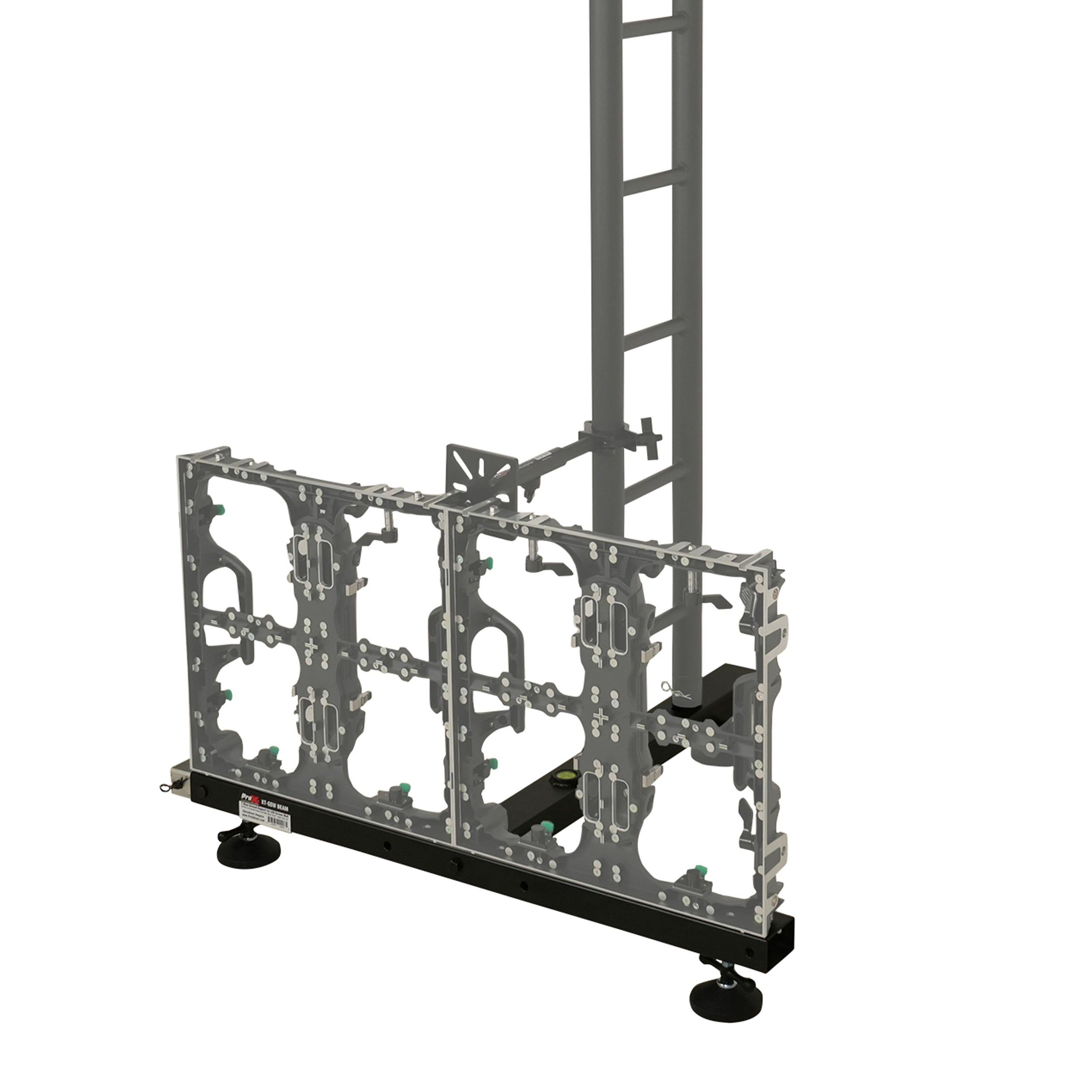 ProX Ground Support Stabilizing 1M / 3.28ft T-Base for LED Screen Wall Stacking for I-Beam F32 or12" Bolted I-Beam Truss Segments
