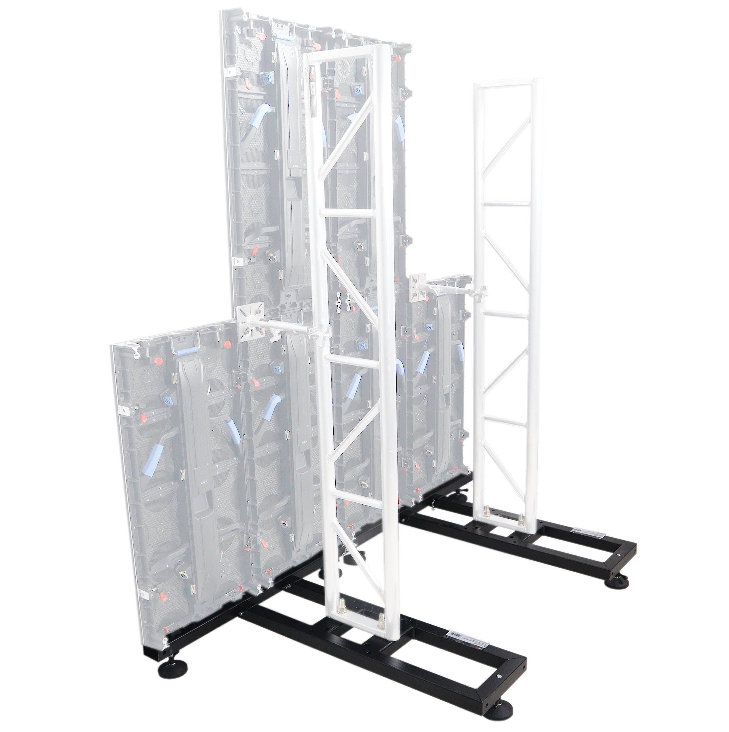 ProX Ground Support Stabilizing 1M / 3.28ft T-Base for LED Screen Wall Stacking for F32 or 12-inch Bolt Truss Segments