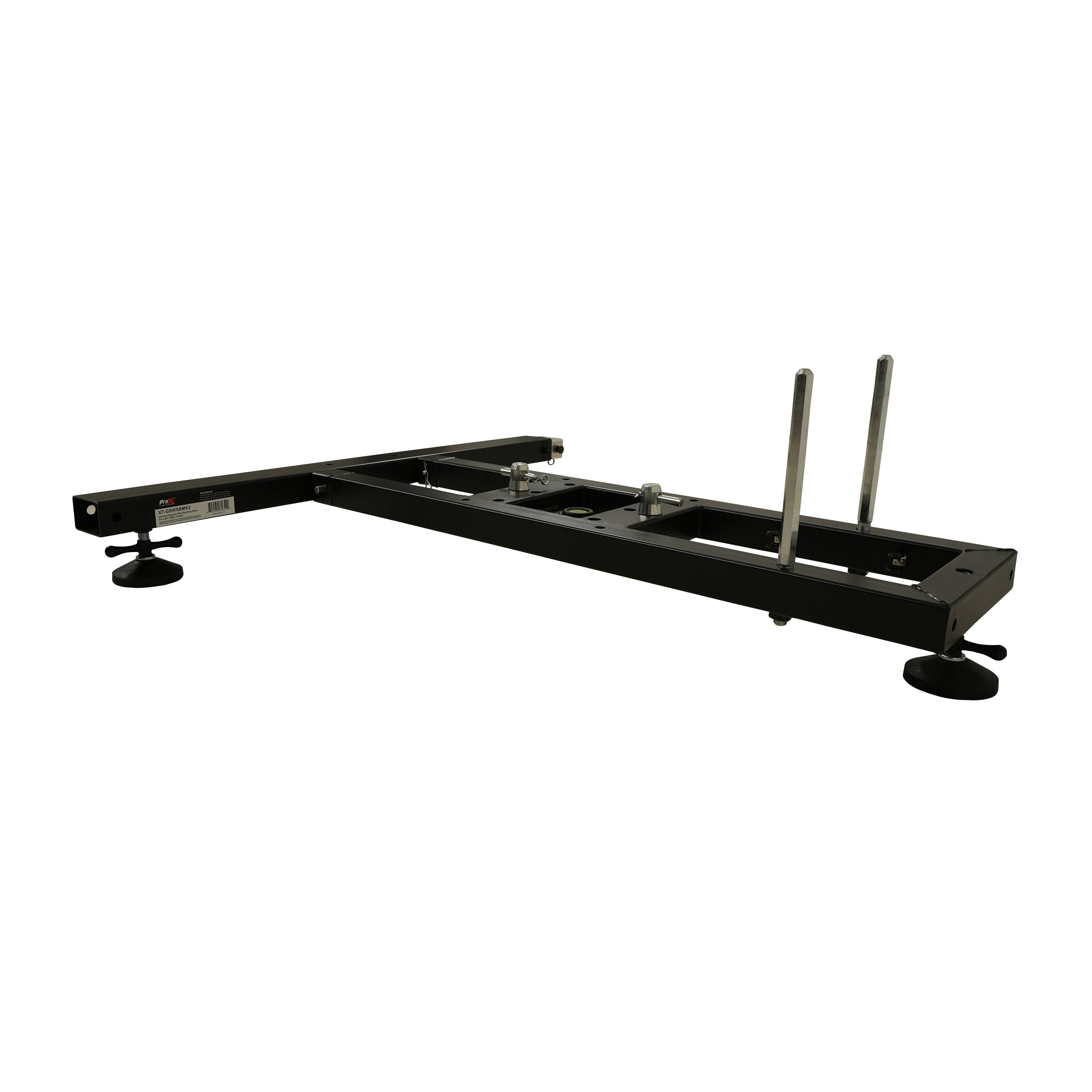 ProX Ground Support Stabilizing 1M / 3.28ft T-Base for LED Screen Wall Stacking for F32 or 12-inch Bolt Truss Segments