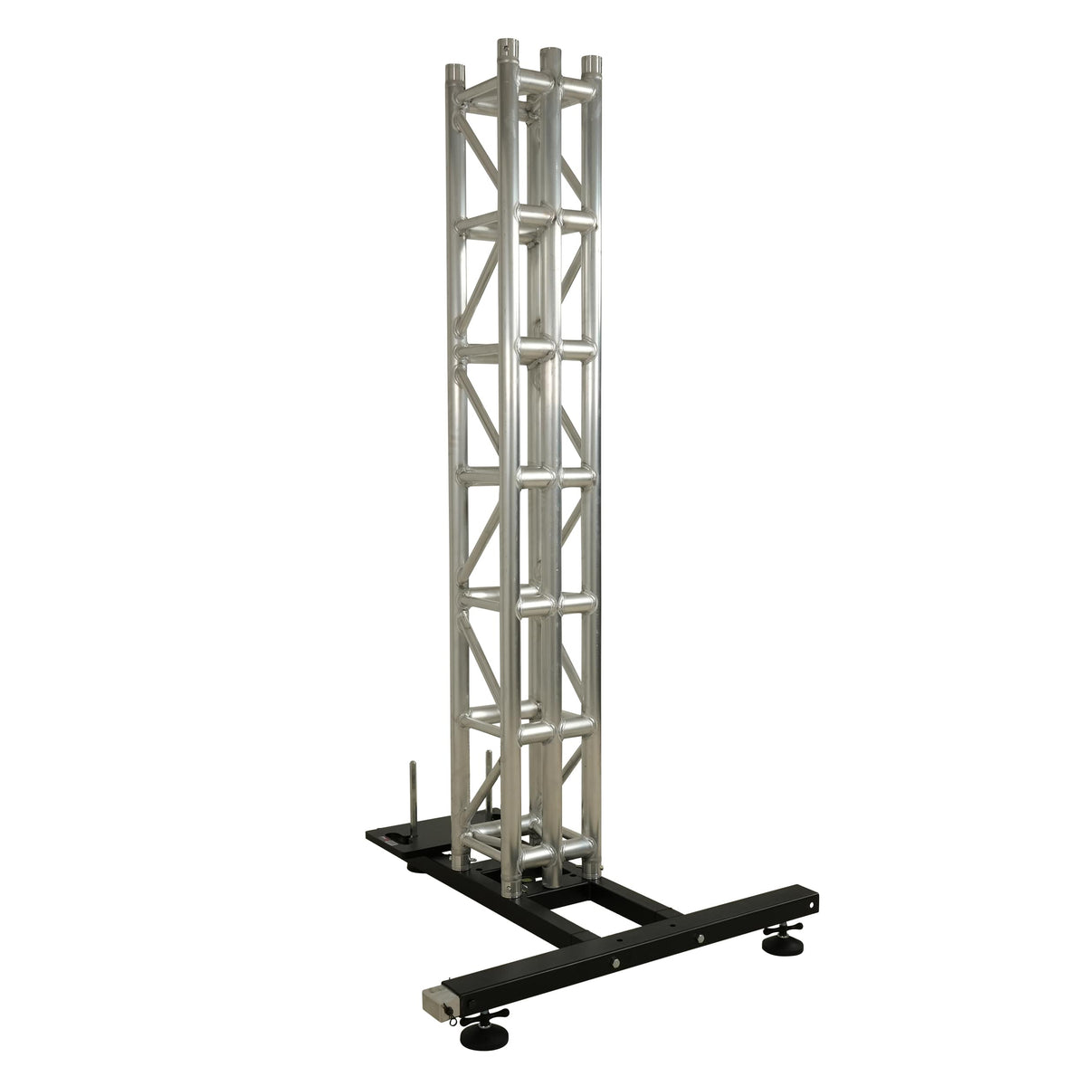 ProX Ground Support Stabilizing 1M / 3.28ft T-Base for LED Screen Wall Stacking for F32 or 12-inch Bolt Truss Segments.