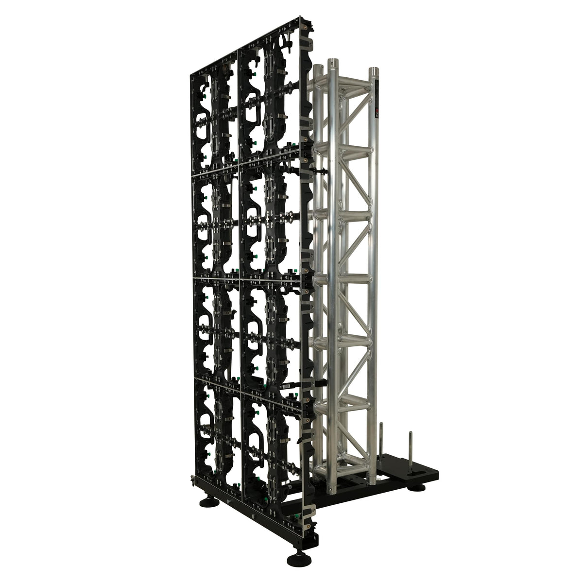 ProX Ground Support Stabilizing 1M / 3.28ft T-Base for LED Screen Wall Stacking for F32 or 12-inch Bolt Truss Segments.