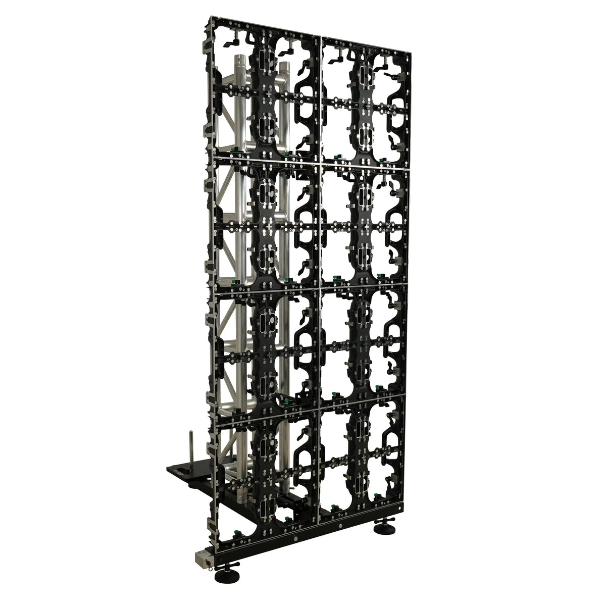 ProX Ground Support Stabilizing 1M / 3.28ft T-Base for LED Screen Wall Stacking for F32 or 12-inch Bolt Truss Segments.