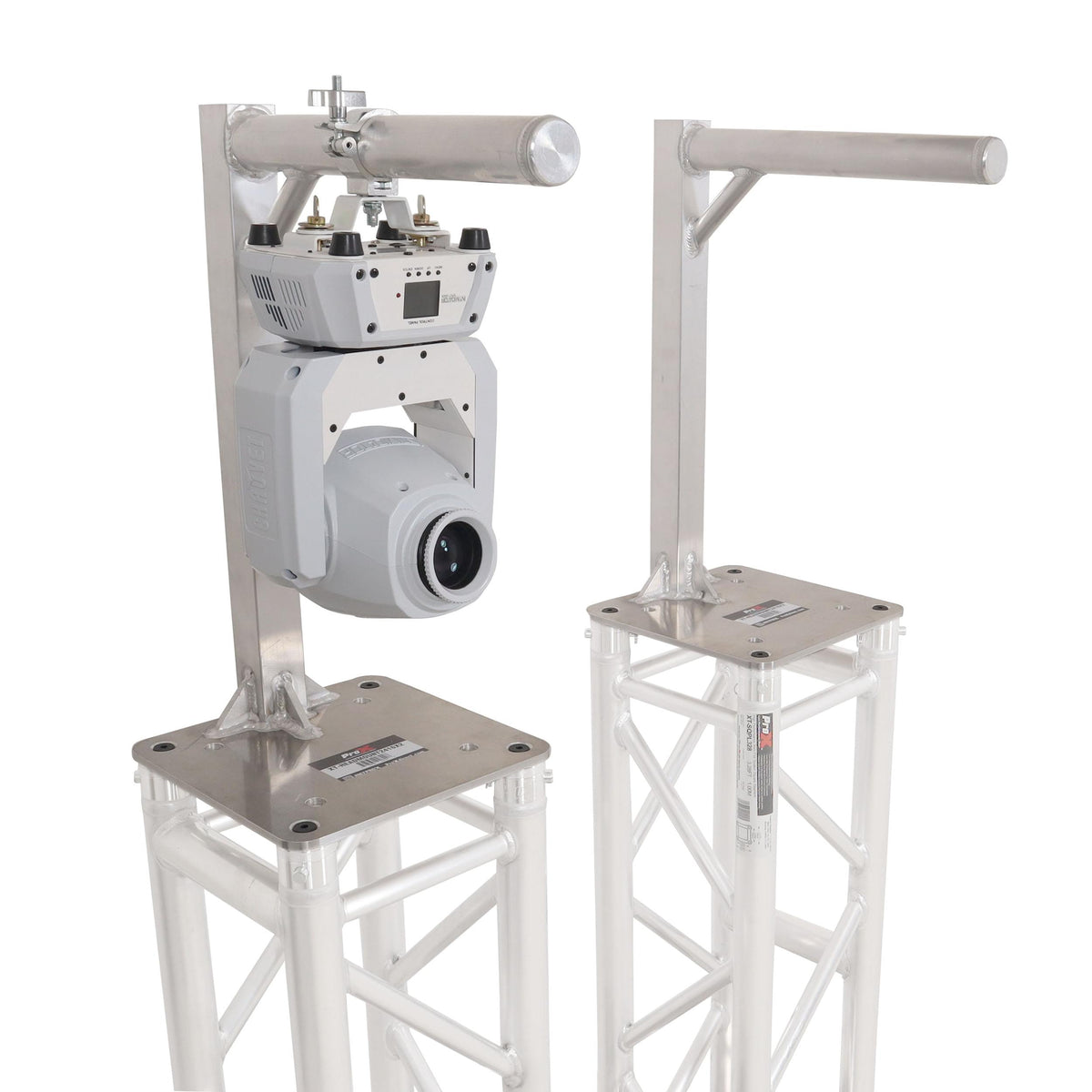 ProX Set of 2 Inverted Lighting Mount Top Plates with 24"H and 16"L, 2" OD Arm.