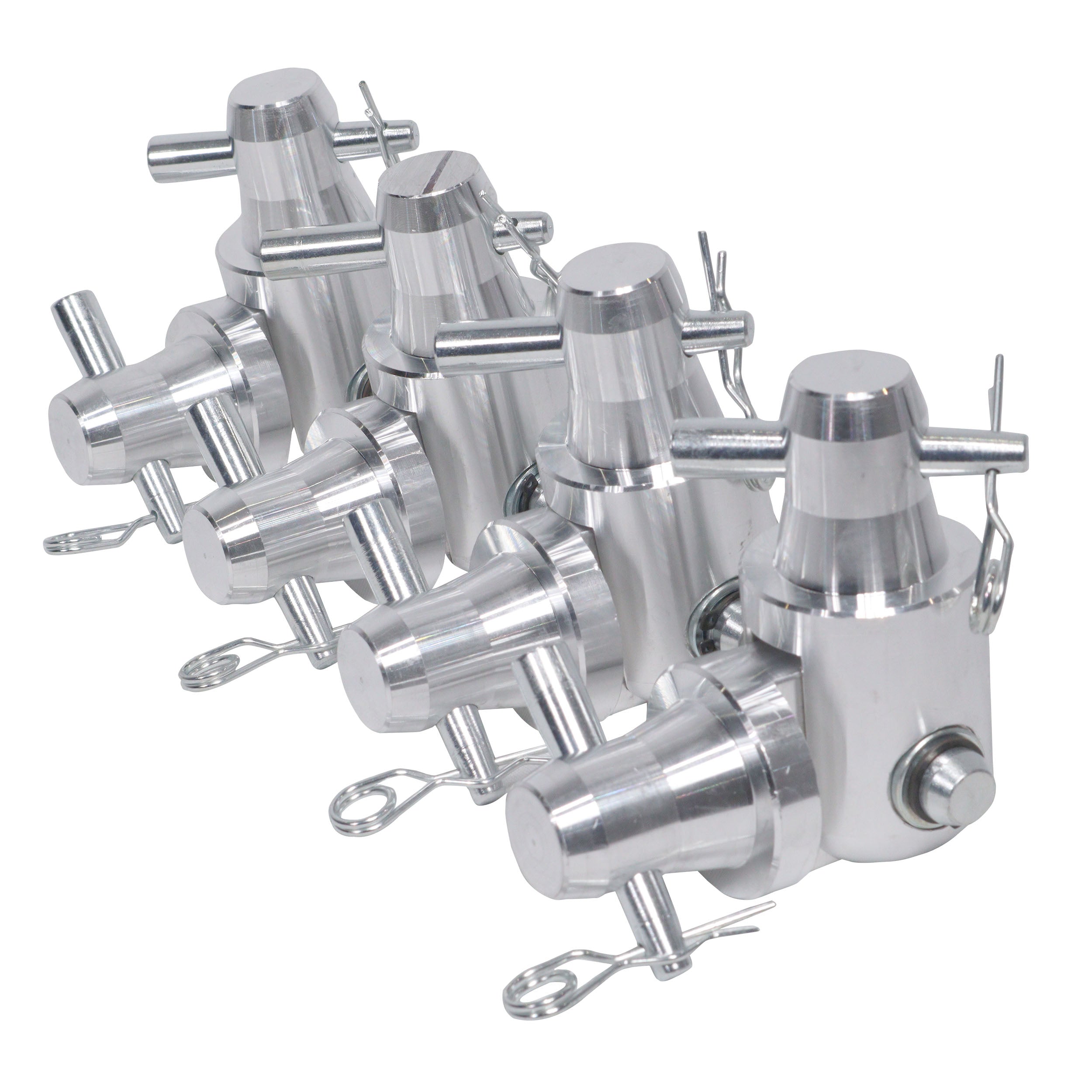 ProX Pack of 4 Conical Tube Ground Support Post towers Male to Male Hinge Joint Fits F31 F32 F34