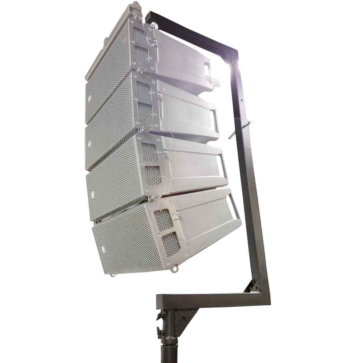 ProX Telescopic C-Shape Bar Support mount fits Crank Stand Lifter for Small Line Array Speakers Max Load 150 lbs.