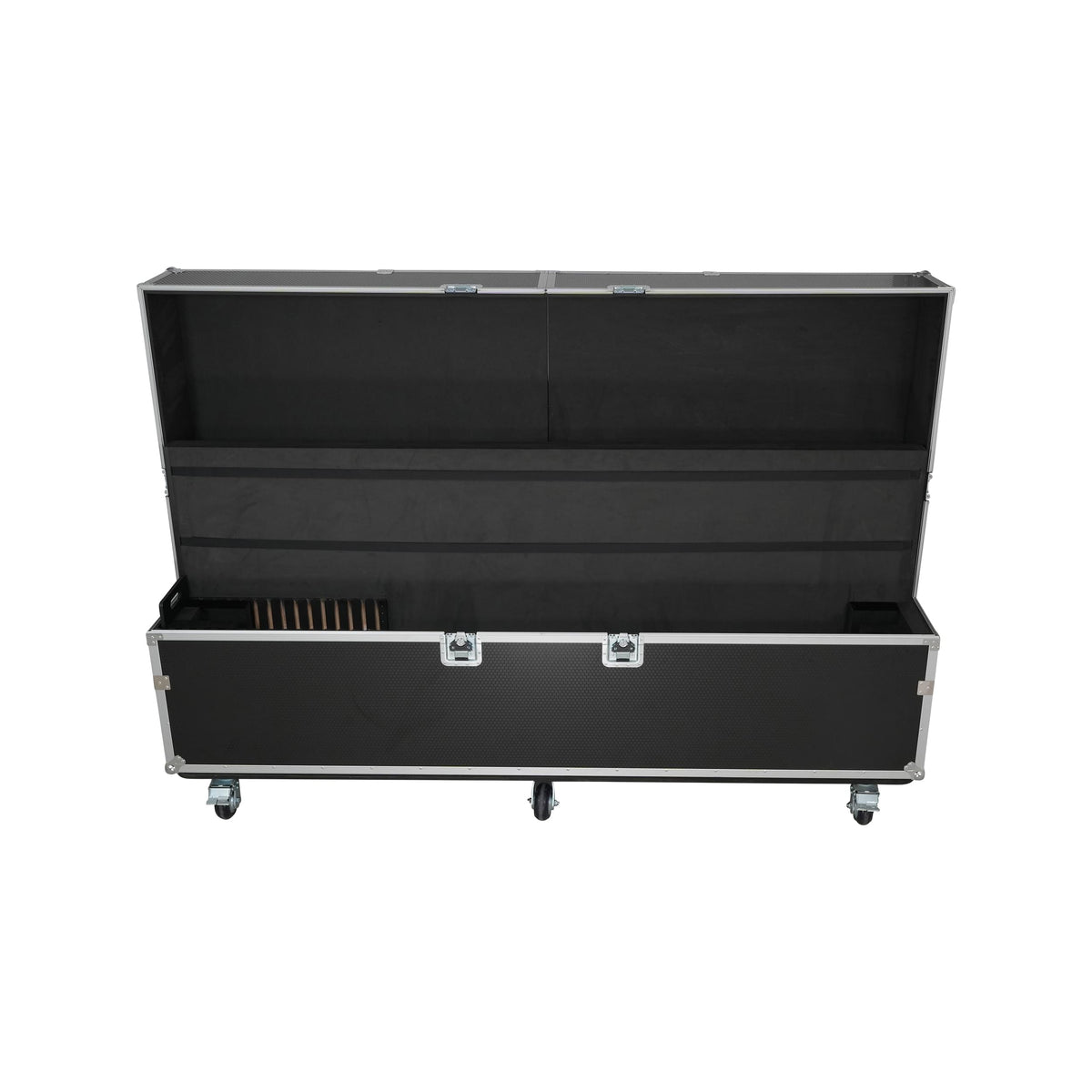 ProX Universal Case For Flat Panel Dual Monitor LED LCD TV Dual 80" to 100" Adjustable Flight Case W 4" Casters.