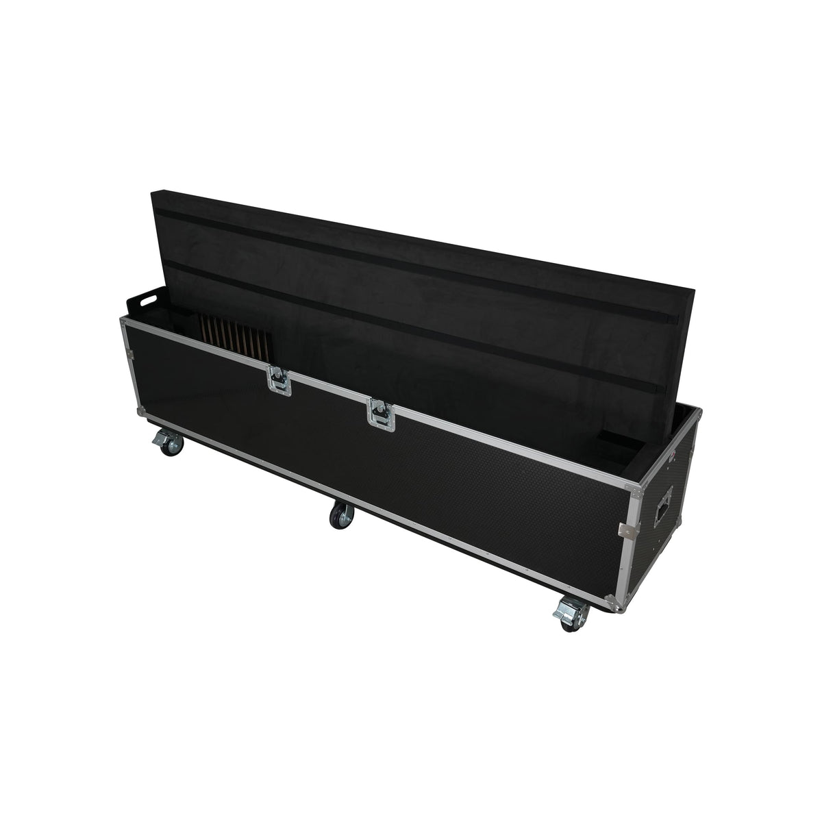 ProX Universal Case For Flat Panel Dual Monitor LED LCD TV Dual 80" to 100" Adjustable Flight Case W 4" Casters.