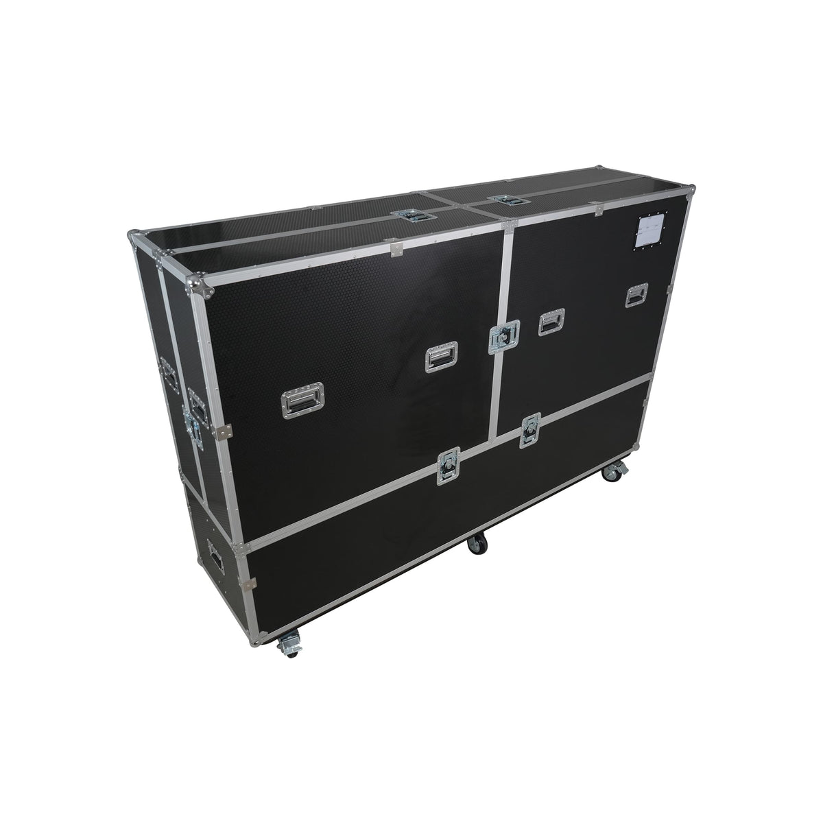 ProX Universal Case For Flat Panel Dual Monitor LED LCD TV Dual 80" to 100" Adjustable Flight Case W 4" Casters.