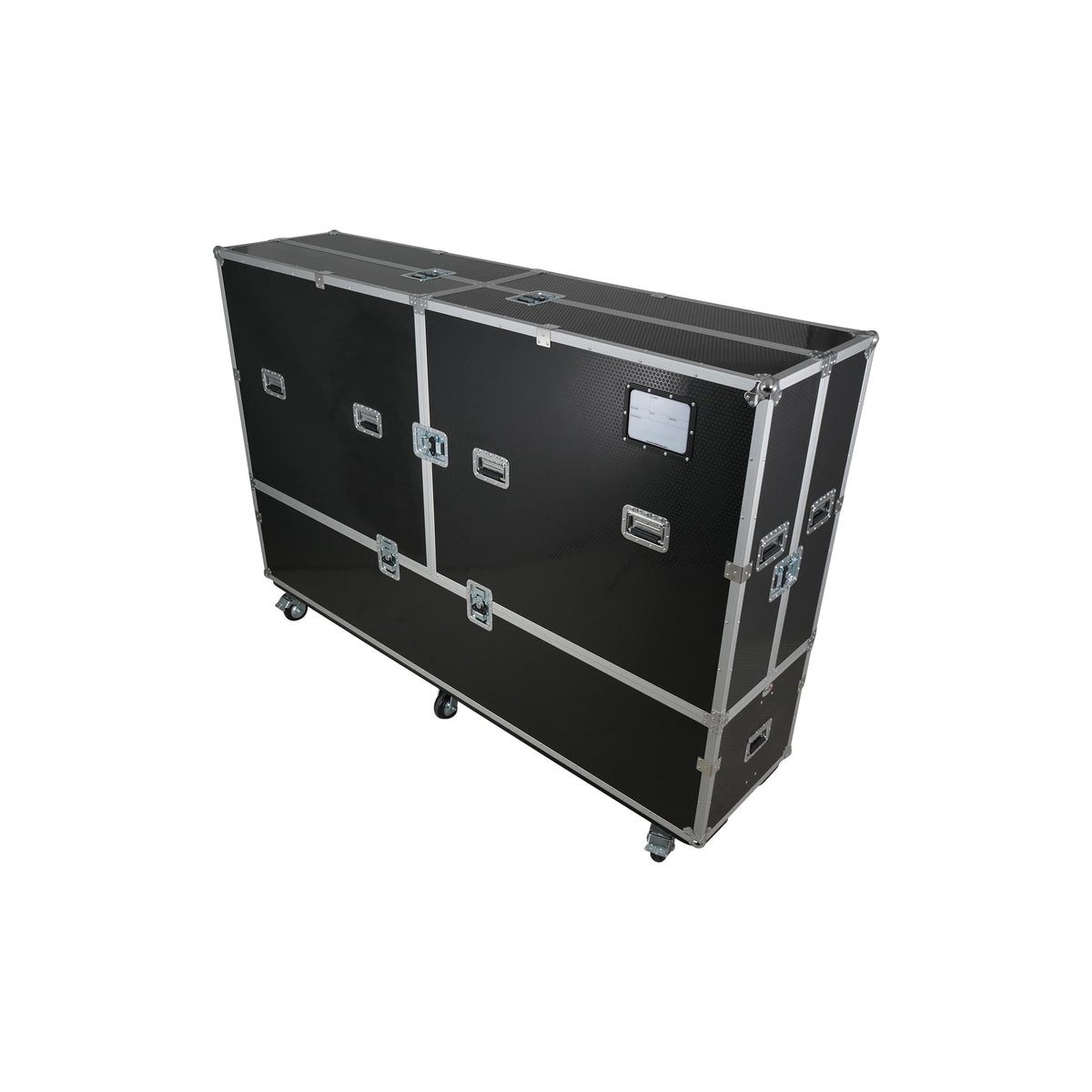 ProX Universal Case For Flat Panel Dual Monitor LED LCD TV Dual 80" to 100" Adjustable Flight Case W 4" Casters.