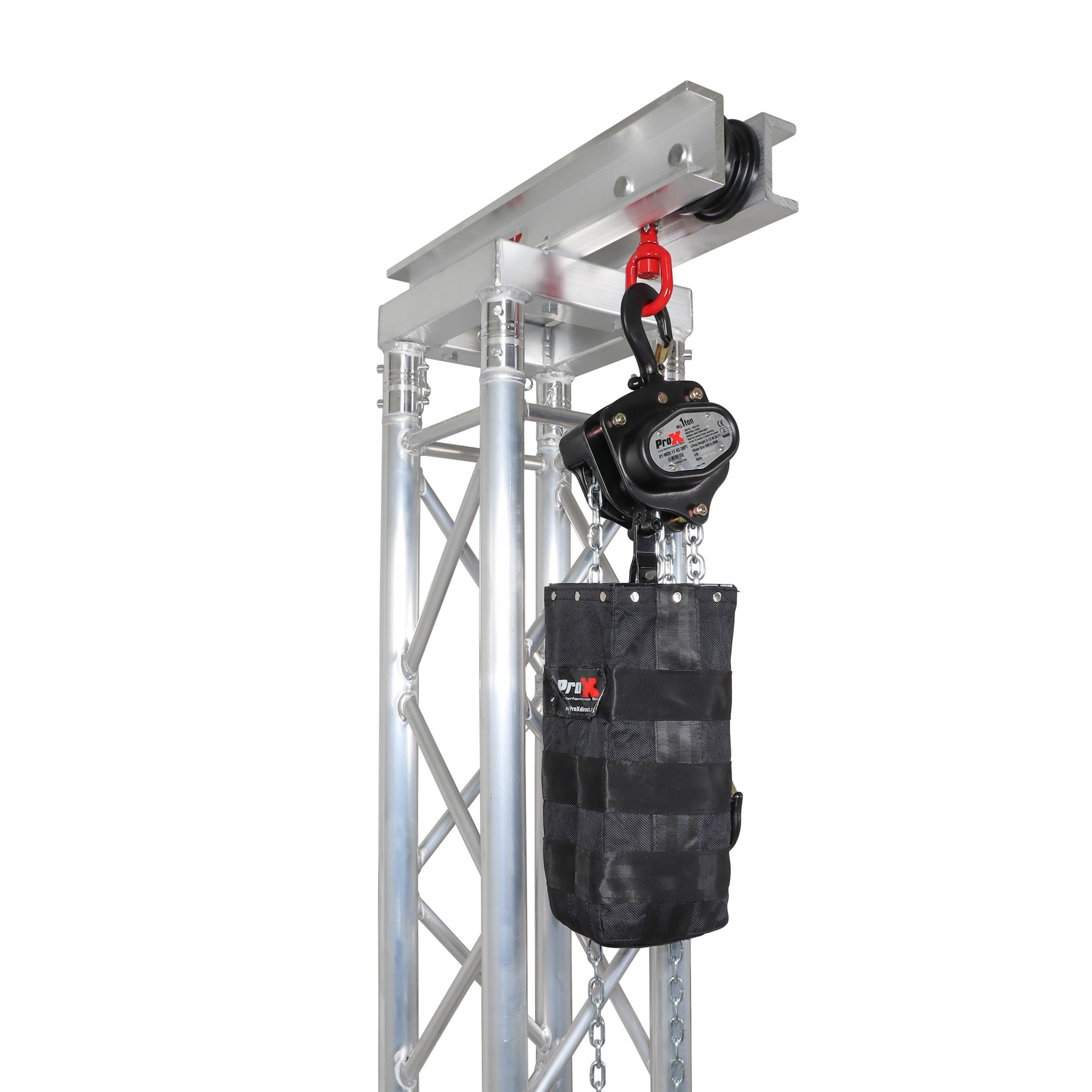 ProX Pair of 1 Ton Manual Chain Hoist with 30 Ft (9 M) Chain for Stage Truss roof system and line array speakers