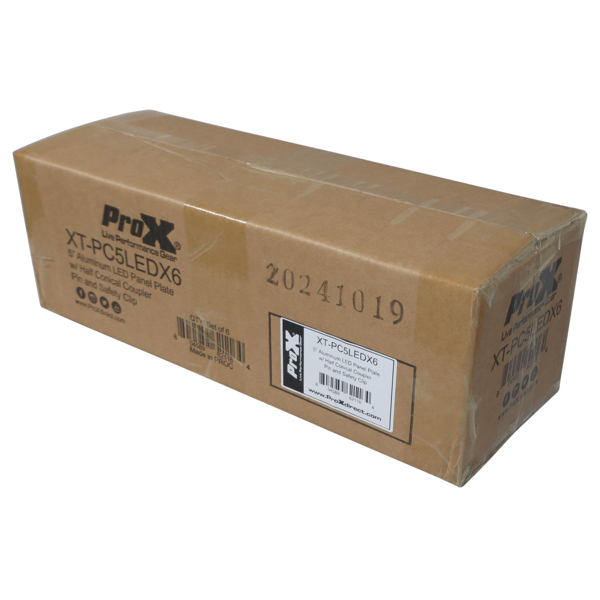 ProX XT-TC5X6 5"Aluminum Led Panel Plate W/Half Conical Coupler.