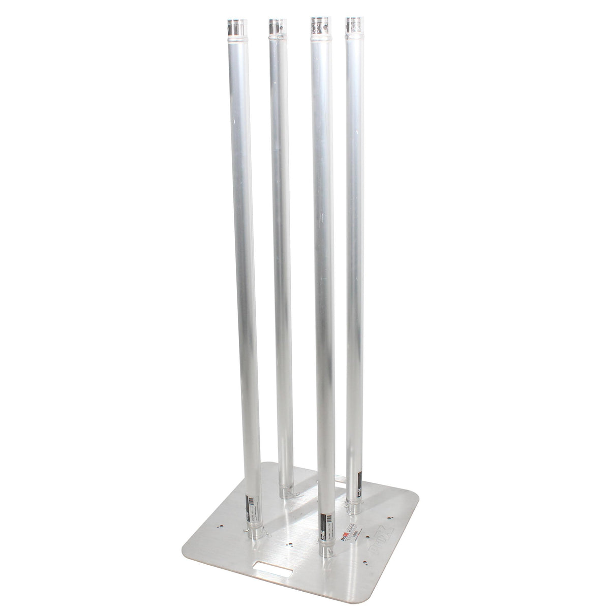 ProX Set of 2 4.92ft Totem Package Includes a 12in Top Plate, 24in Base Plate and Four 1.5m F31 Tubes W-White Scrim Cover.