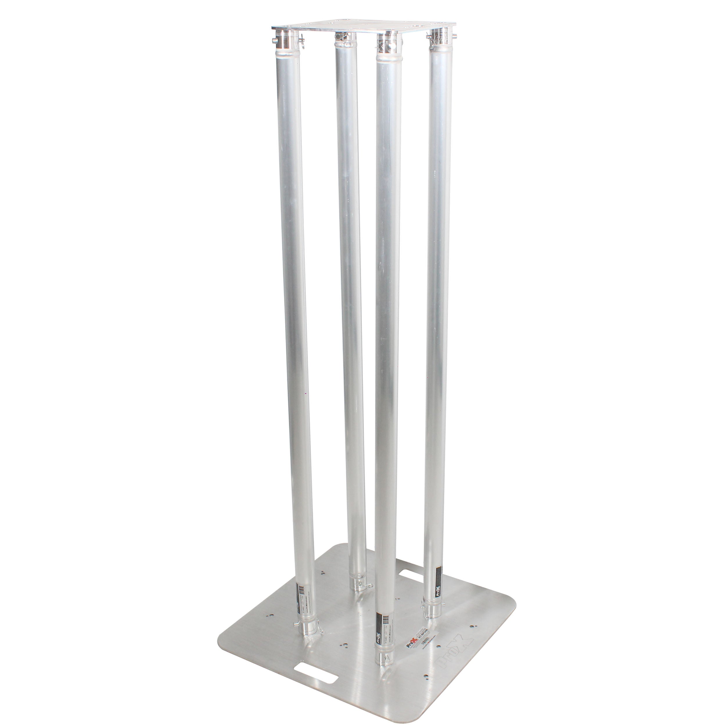 ProX Set of 2 4.92ft Totem Package Includes a 12in Top Plate, 24in Base Plate and Four 1.5m F31 Tubes W-White Scrim Cover