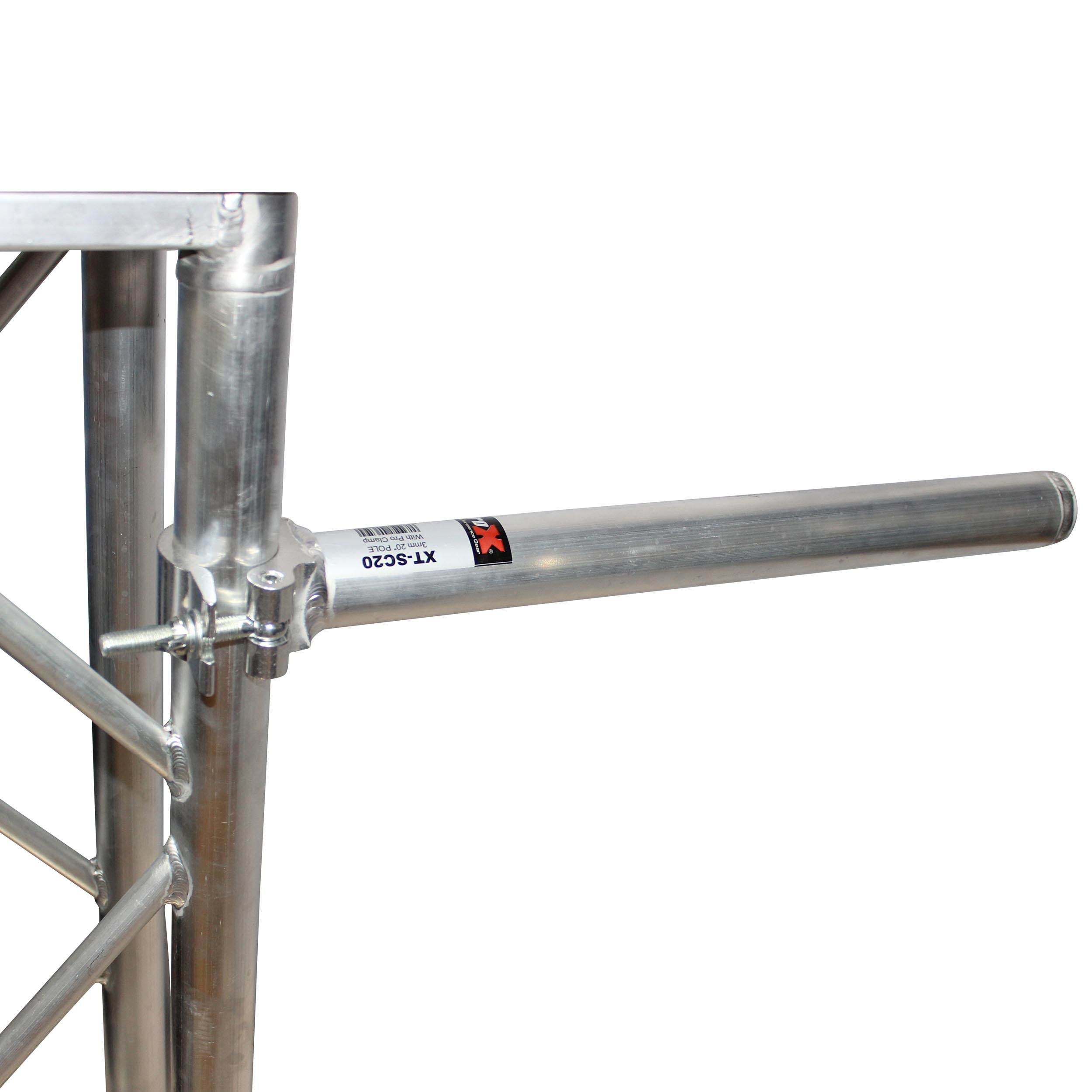 ProX 20 inch Extension Pole with Singe Pro Clamp ideal for most Stage Lighting Fixtures