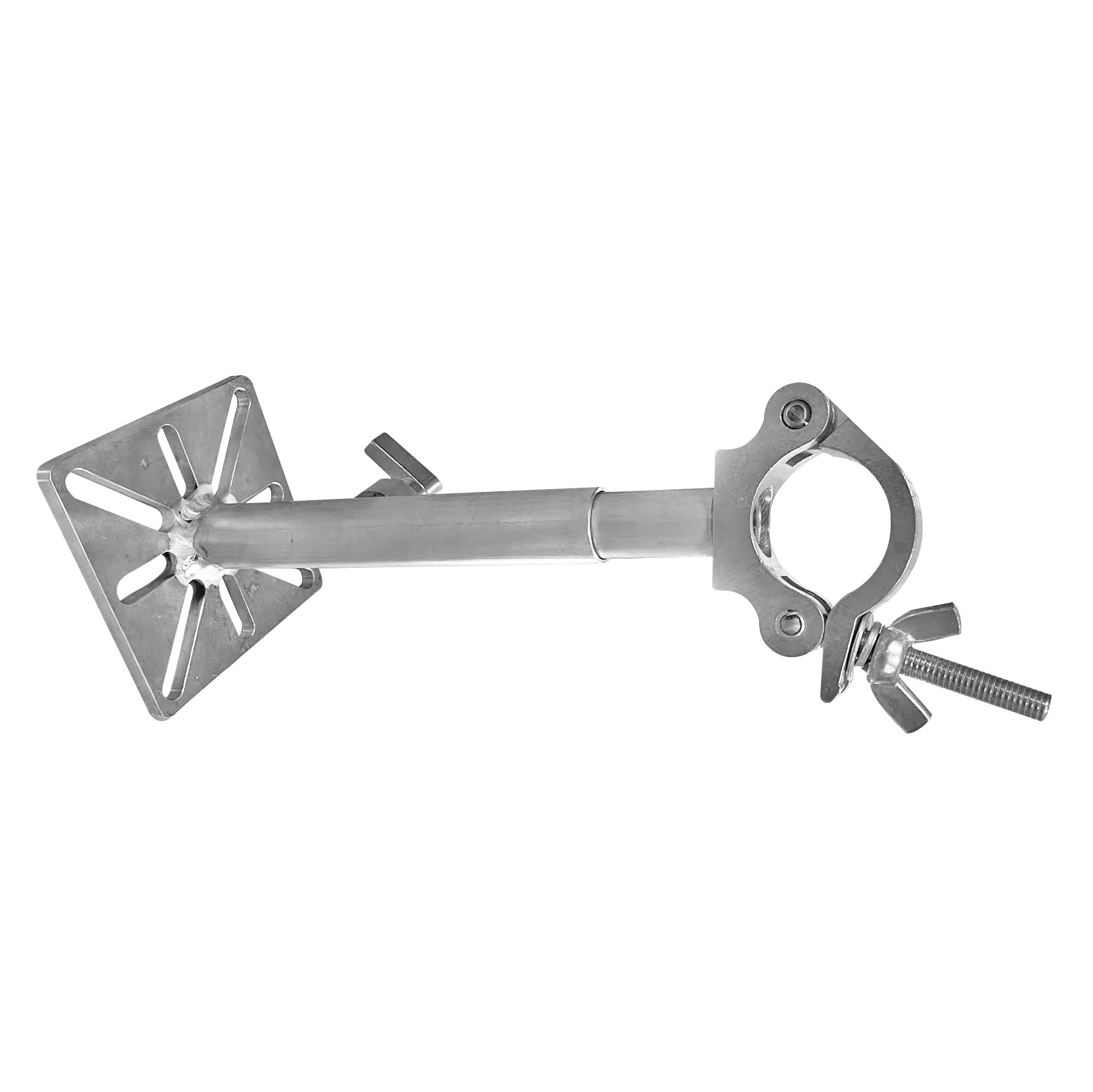 ProX 10-13" LED Panel Wall Mounting Plate to Extension 2" Pole Truss Clamp for Ground Stacking and Hanging.