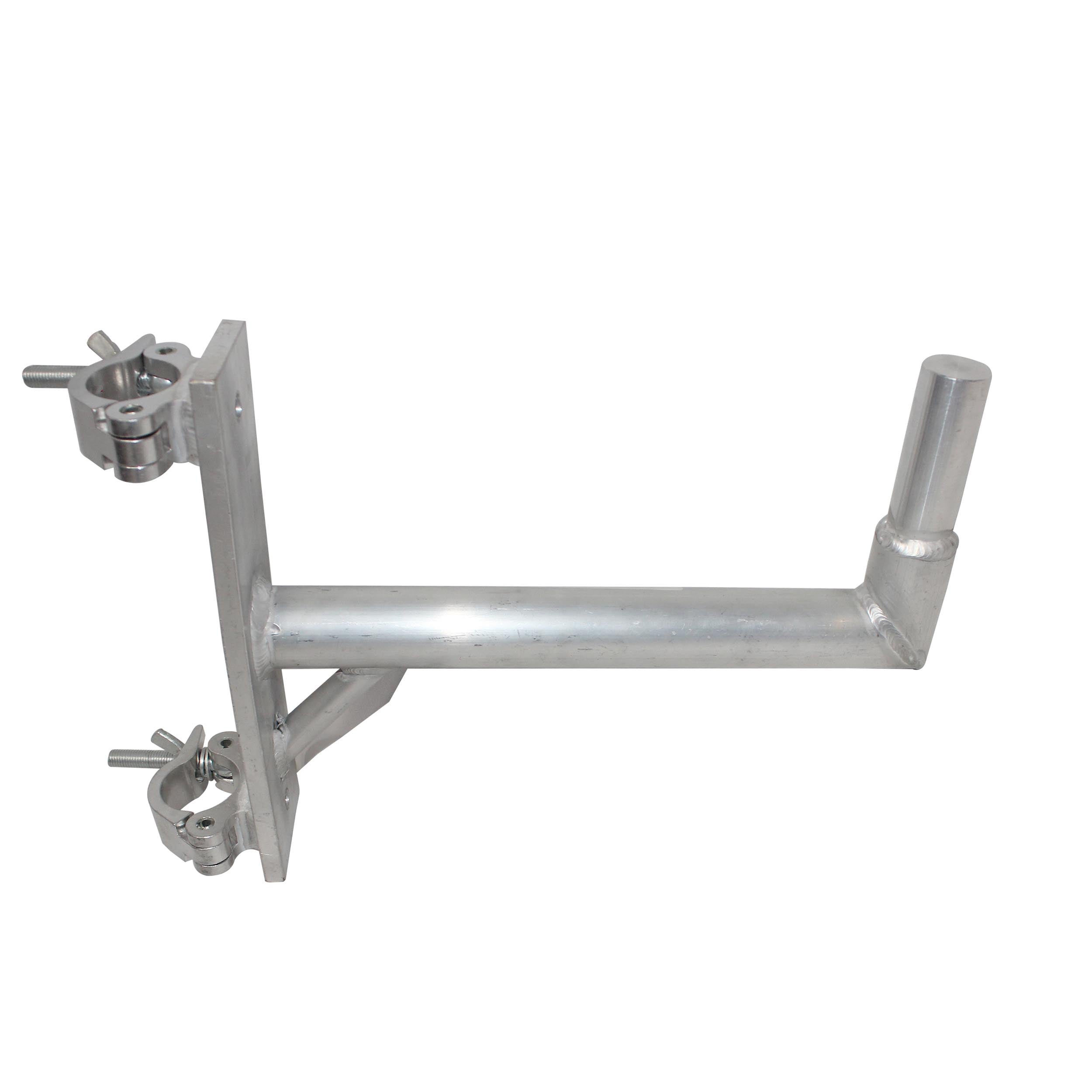 ProX 14" Speaker Mounting Pole Extension with Dual 2" Truss Clamps for F31 F32 F34 Truss – 220 lbs Load Capacity