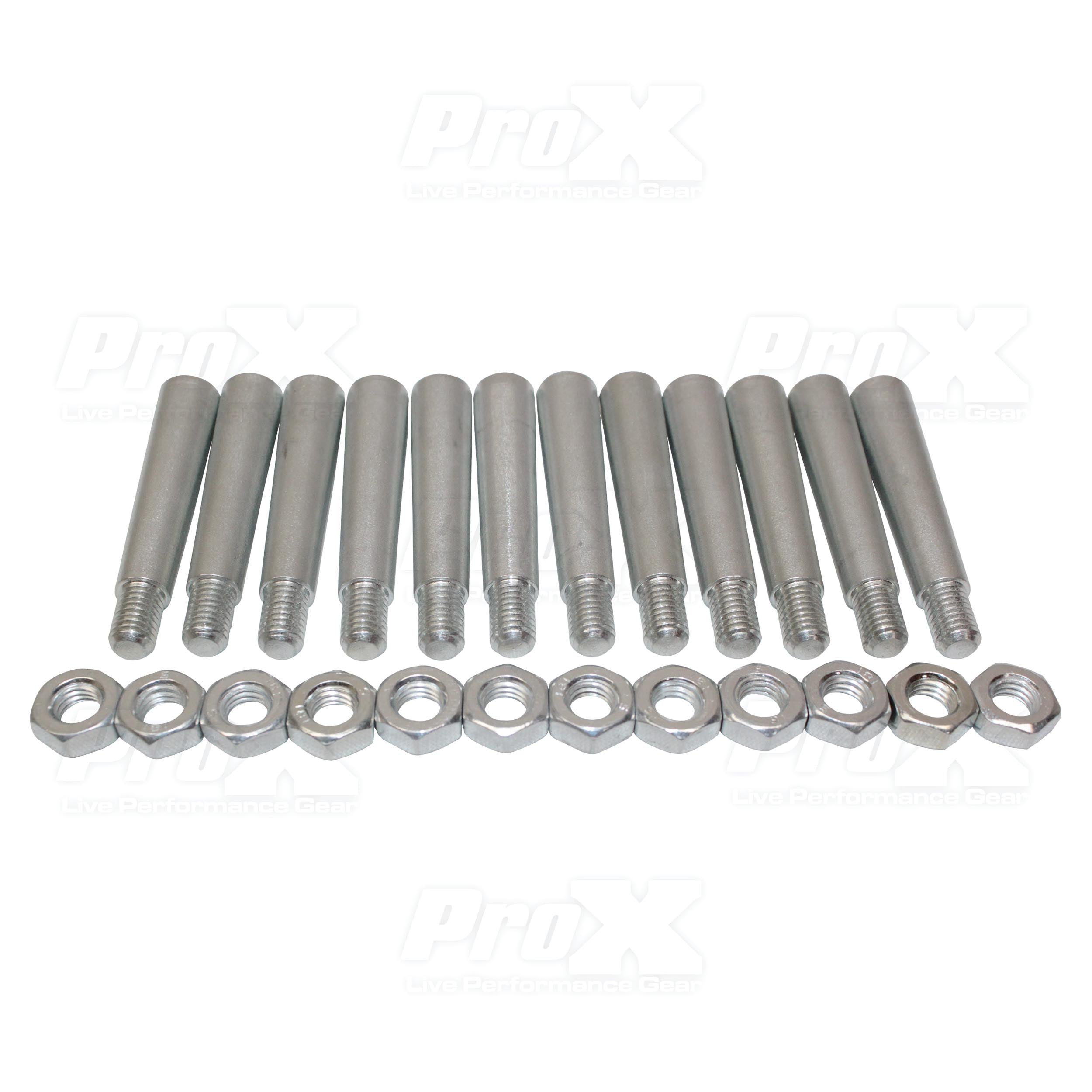 ProX 12 Pack Tapered Shear Pin With Threaded Tip And Nut For Conical Coupler