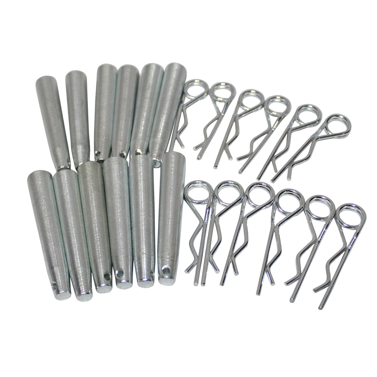 ProX Pack of 12 Safety Pins and R-Clip Connector Sets for connical truss F31 F32 F33 F34.