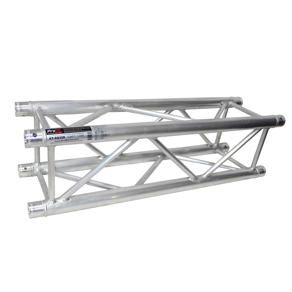ProX 3.28 Ft - 1.00 M F34 Square Truss Segment | 2 mm Wall.