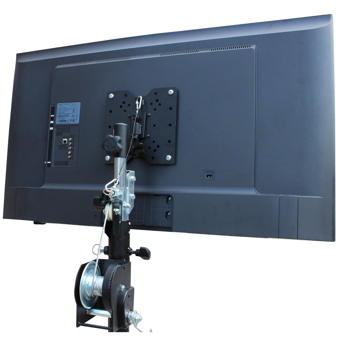 ProX Universal 32" to 80" TV Bracket Clamp with Vesa Mounting Bracket for F34 F32 12" Bolt Truss or Speaker Stands.