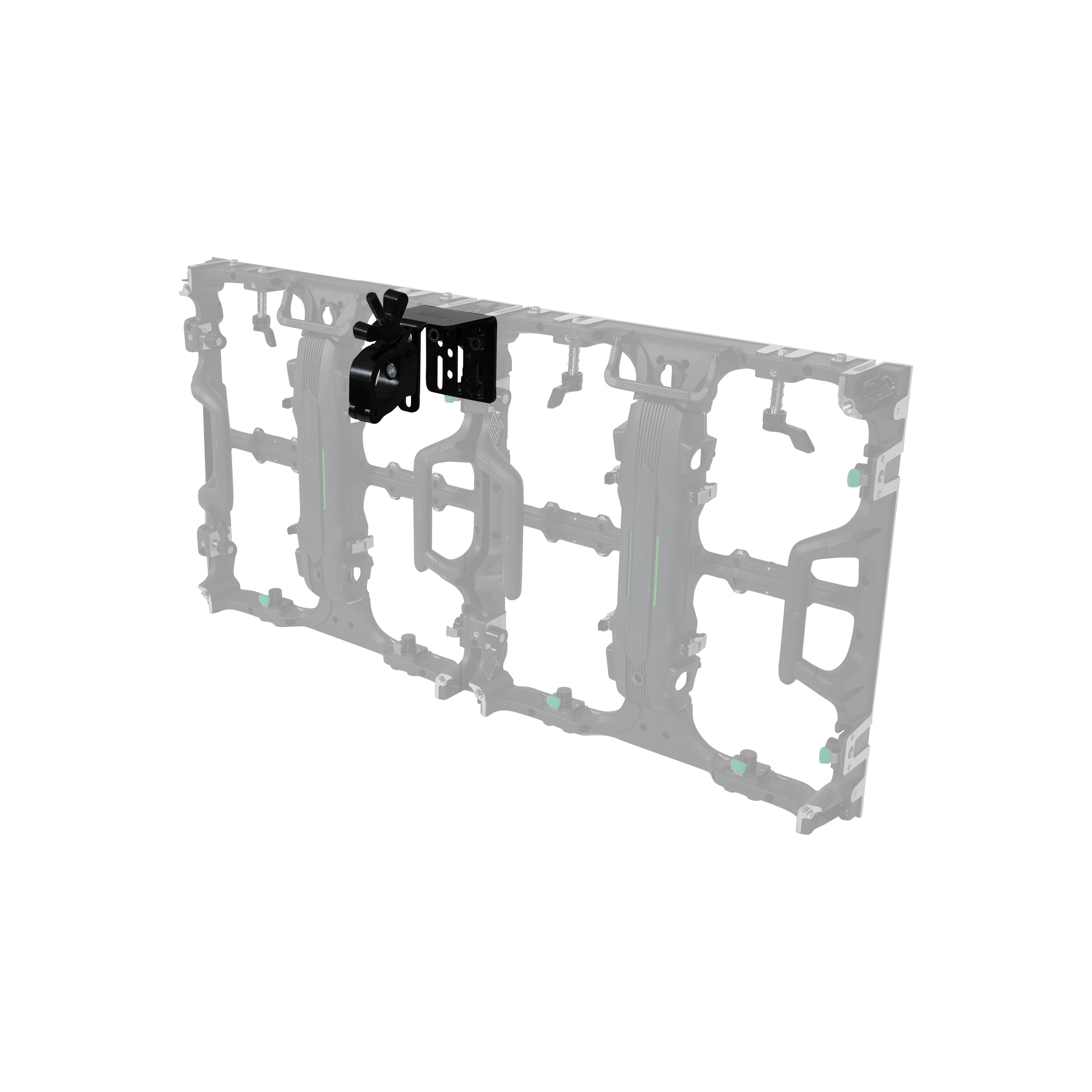 ProX Direct LED Video Panel to 2" Truss Pipe Mounting Bracket with Included Clamp Black Set of 4