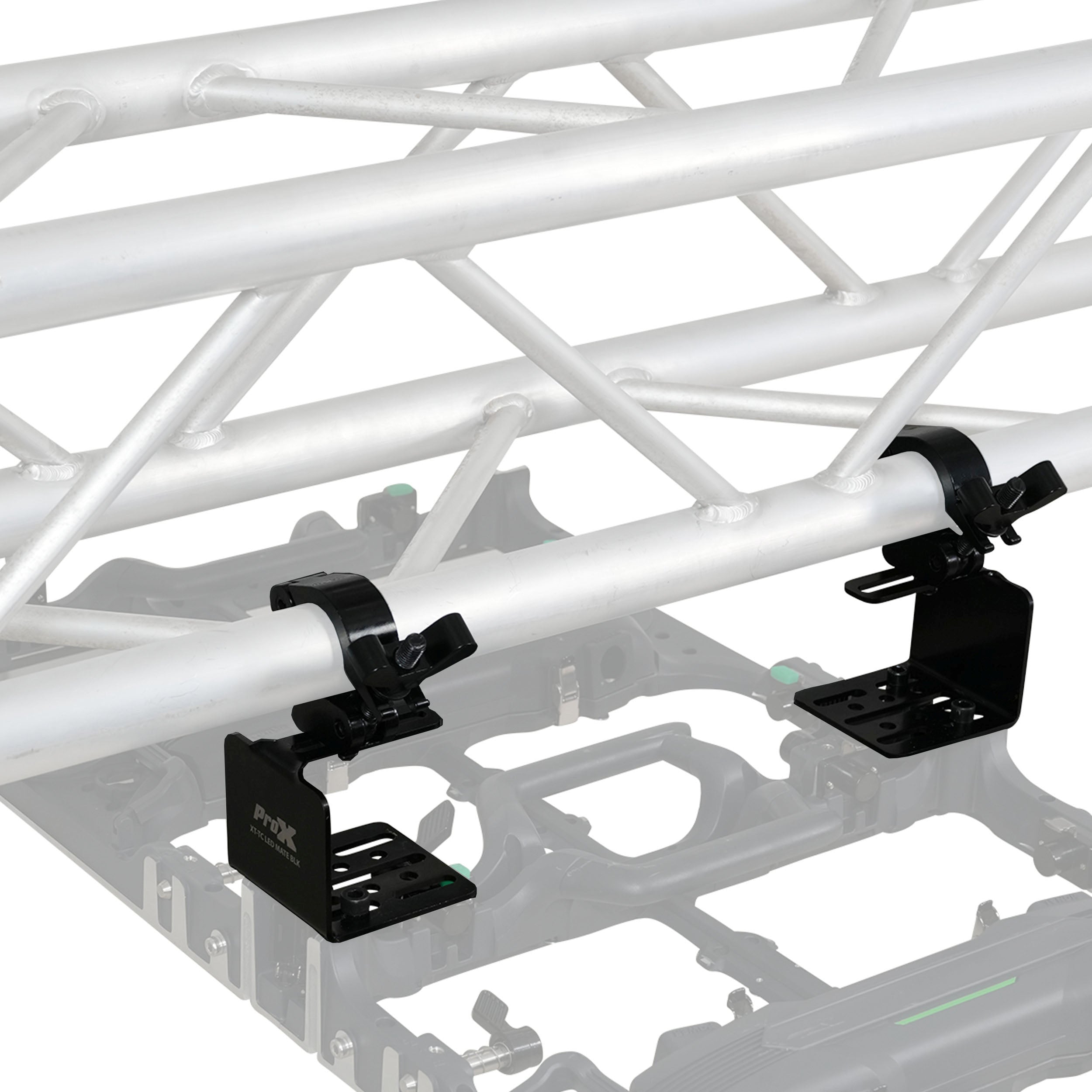 ProX Direct LED Video Panel to 2" Truss Pipe Mounting Bracket with Included Clamp Black Set of 4
