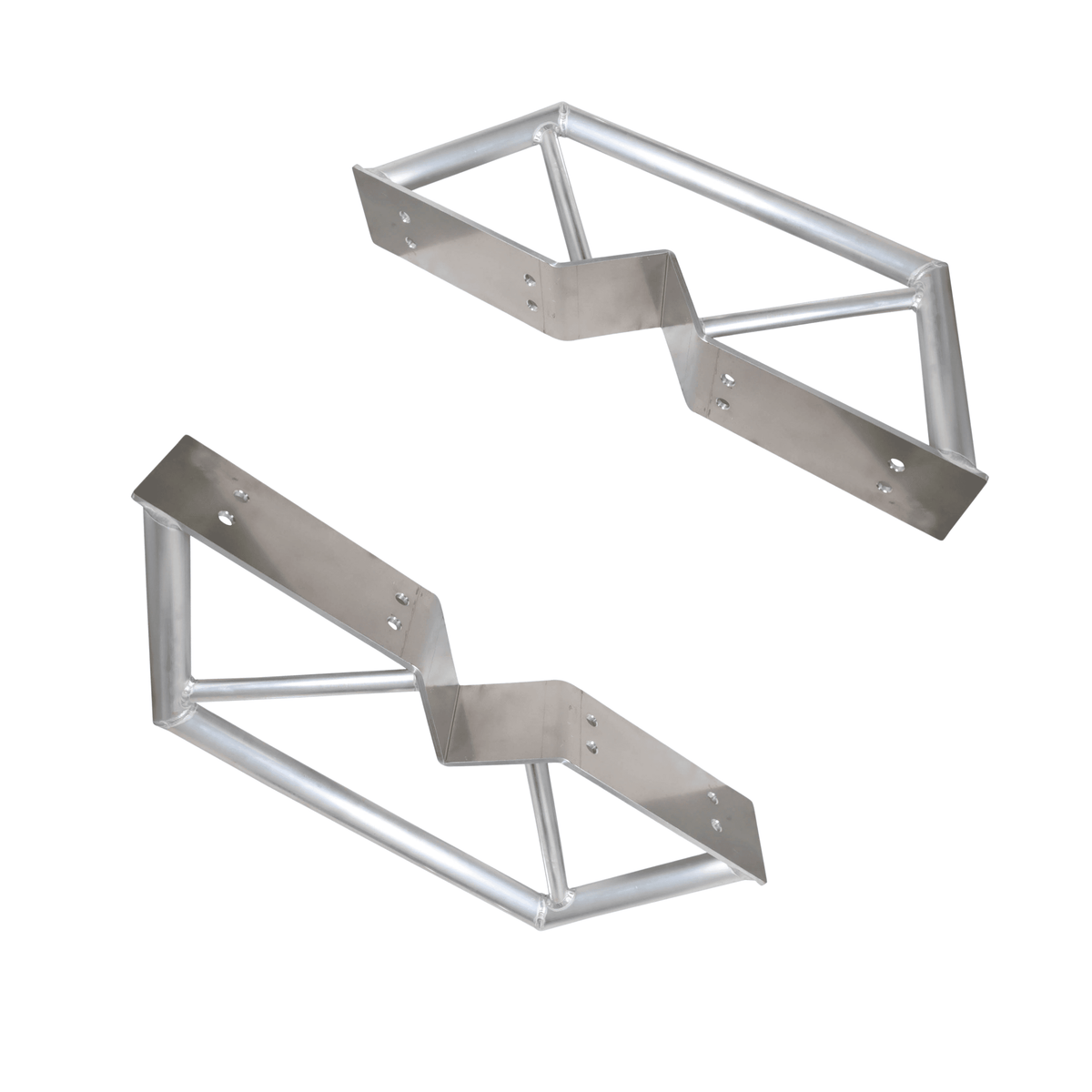 ProX Pair of 8" Center Street Light or Tent Pole Dual Hanging Mount Kit Truss Arm Extension Hexagon Shape 2" OD.