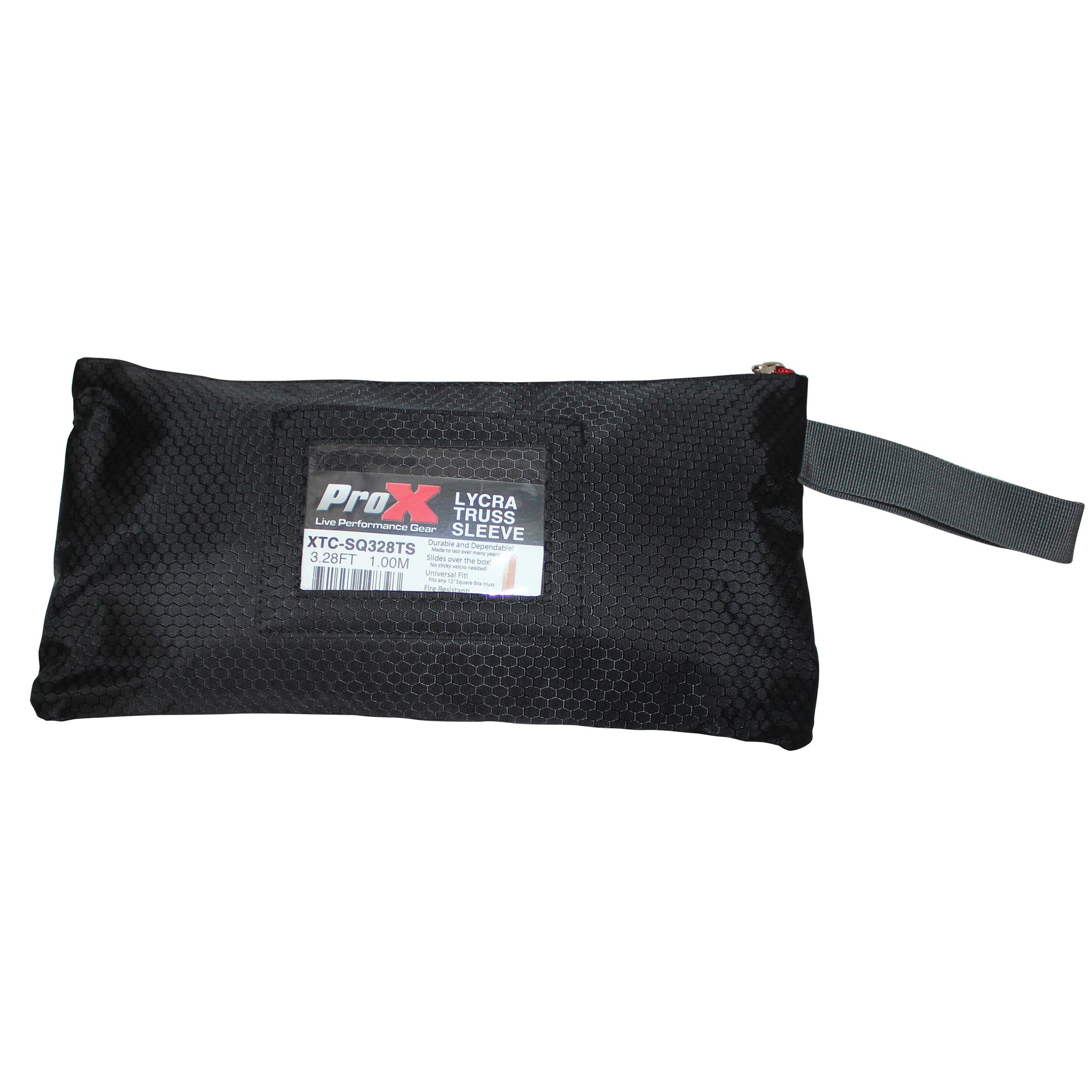 ProX White 3.28Ft 1M Lycra Cover Scrim Sleeve fits 12In. Quad Box Truss Segment