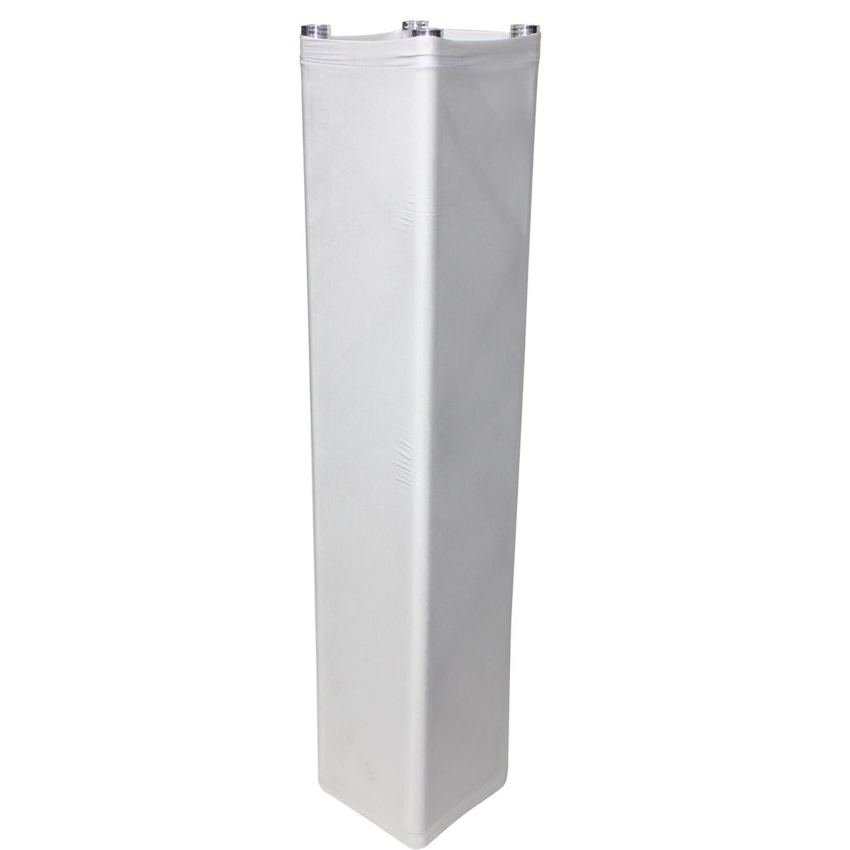 ProX White 4.92ft 1.50 meter Lycra Cover Scrim Sleeve fits 12" Quad Box Truss Segment.
