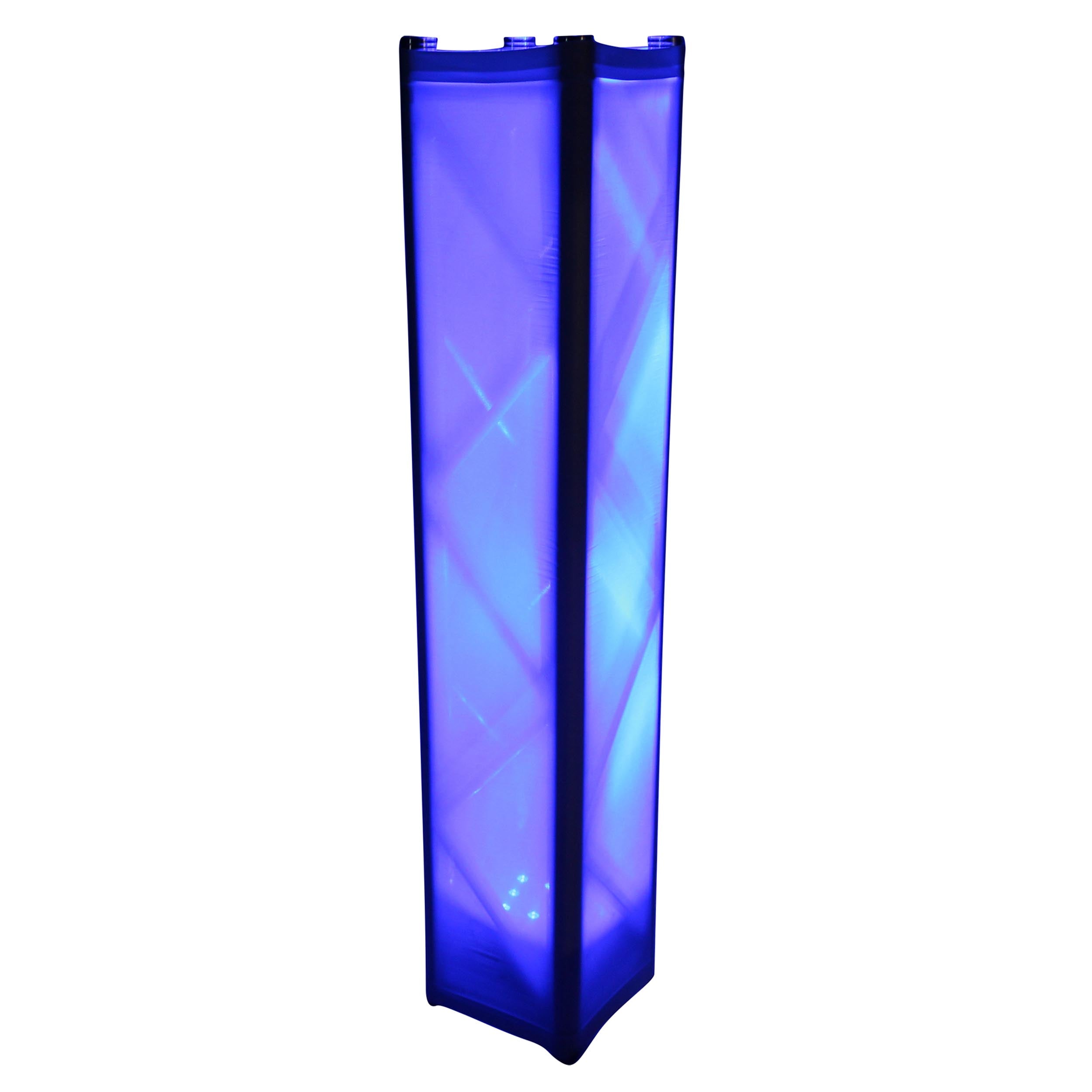 ProX White 4.92ft 1.50 meter Lycra Cover Scrim Sleeve fits 12" Quad Box Truss Segment