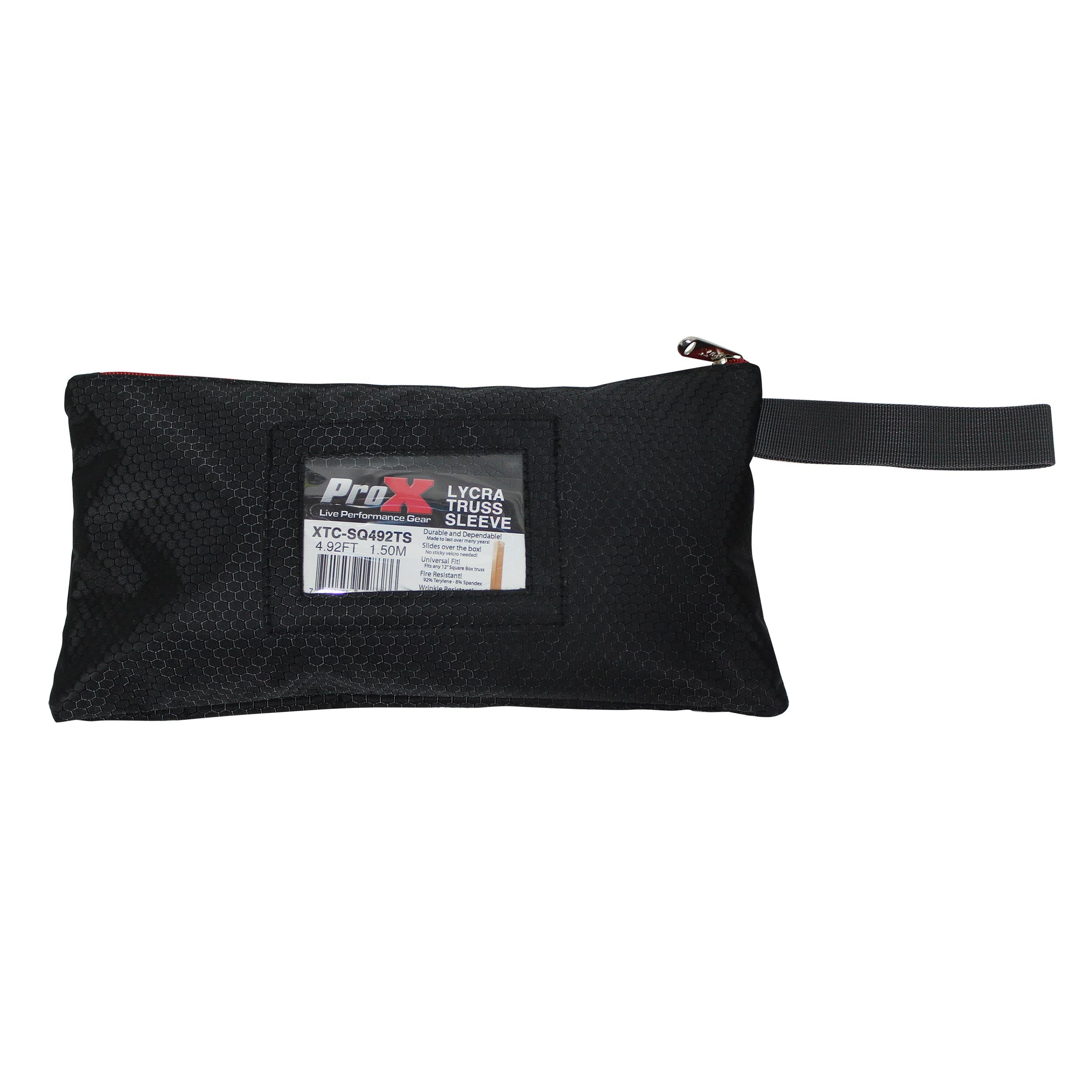 ProX White 4.92ft 1.50 meter Lycra Cover Scrim Sleeve fits 12" Quad Box Truss Segment