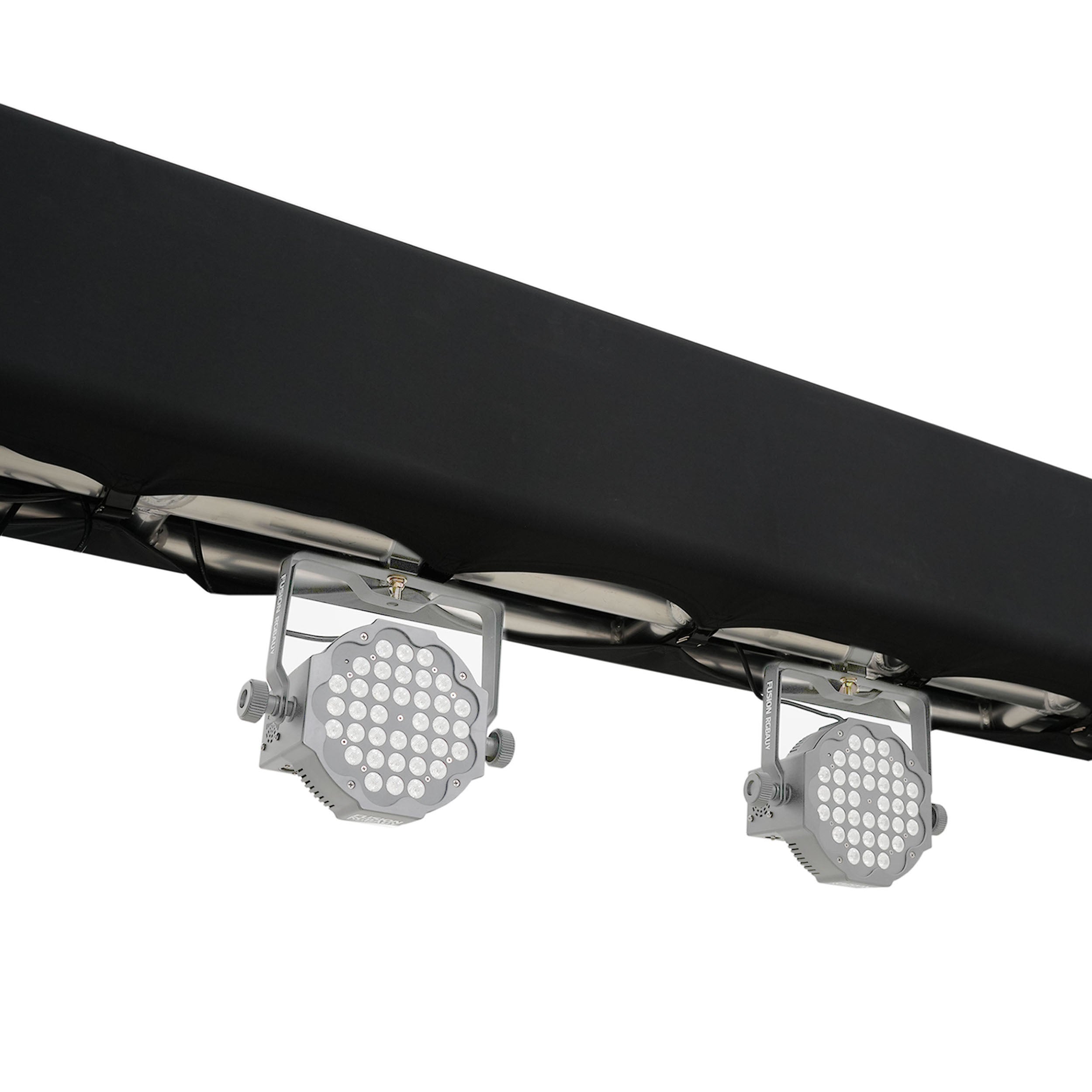 ProX Set of 2 9.84 FT 3.00M Box Truss 3 Side Black Scrim Cover incl. Bag