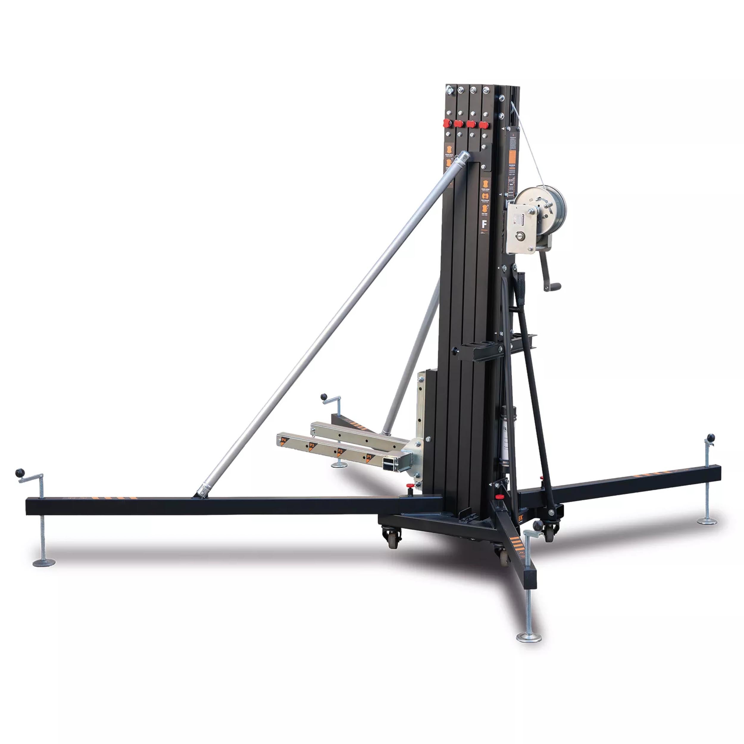 ProX LoadSense system FANTEK Spain Front Loading Lifting Line Array Systems Tower Min Height: 5.62 Feet - Max Height: 16.33 Feet